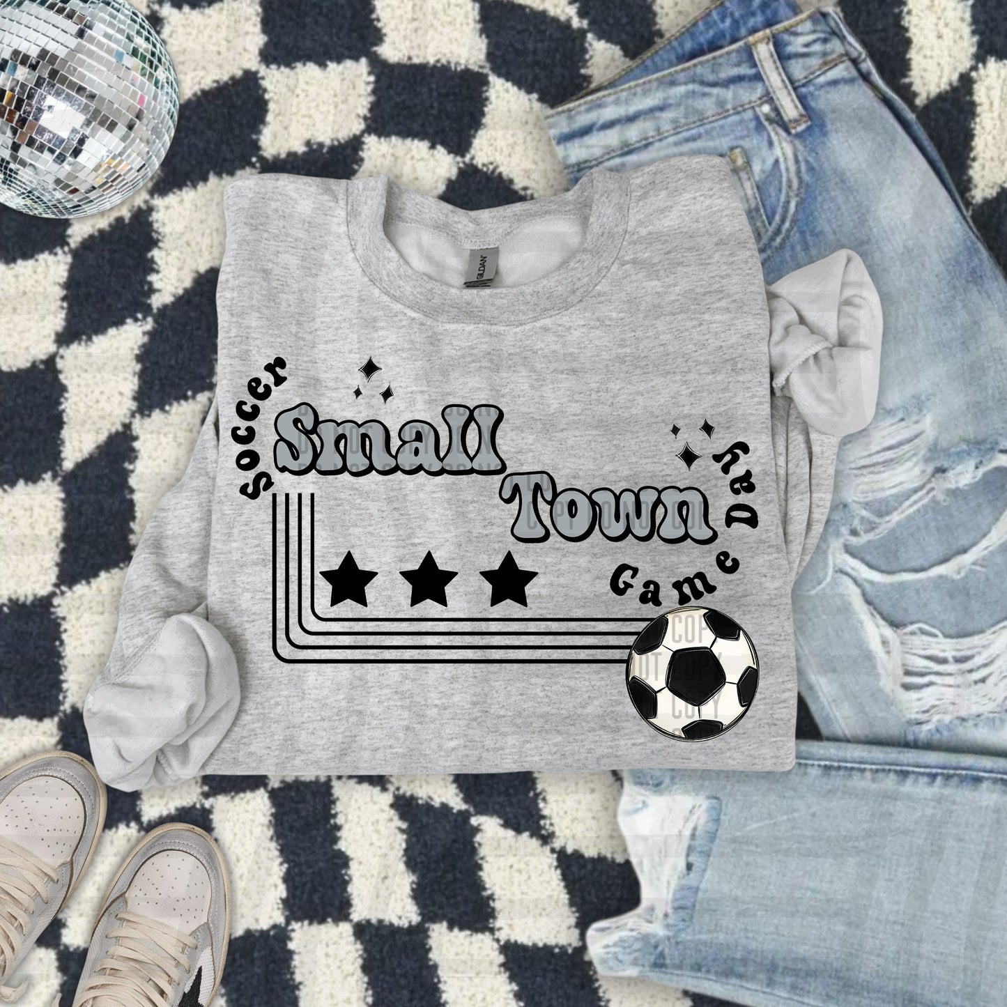 SOCCER - Small town - Color Dropdown Digital Download 300DPI PNG FILE