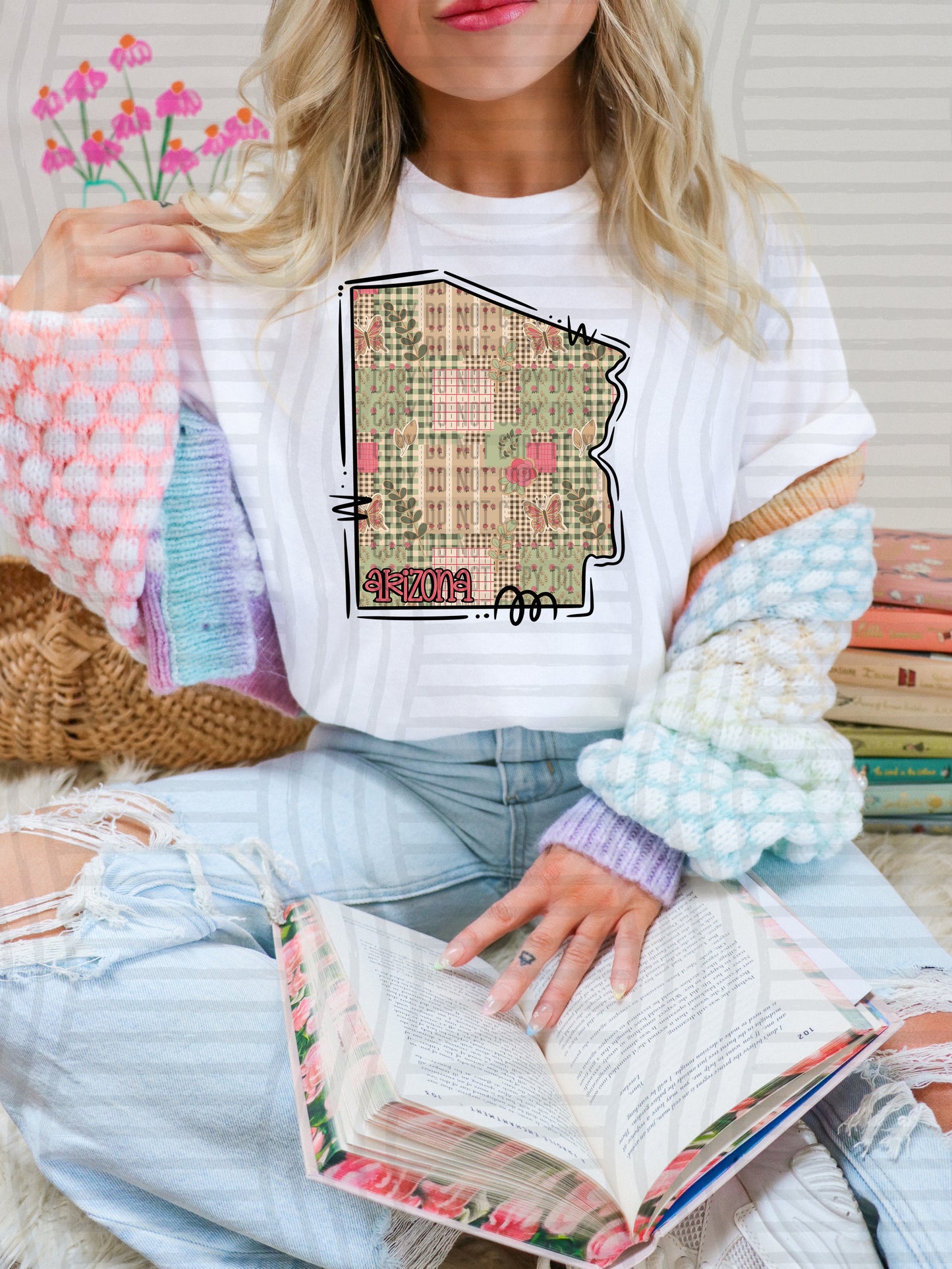 Butterfly Cottage STATES -PICK A STATE -  Digital download 300DPI PNG FILE