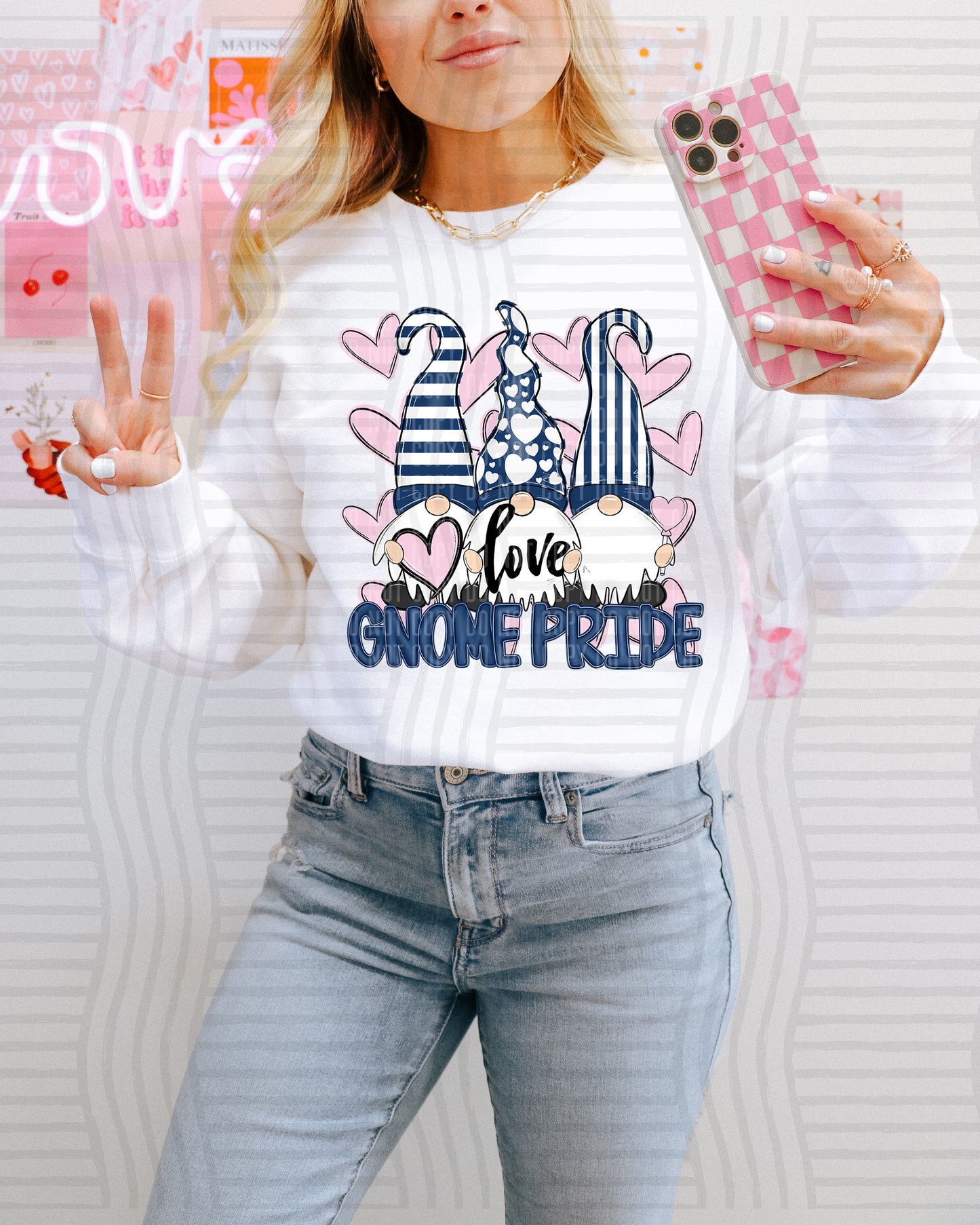 Vday Gnomes Pride - Color Dropdown Digital Download 300DPI PNG FILE