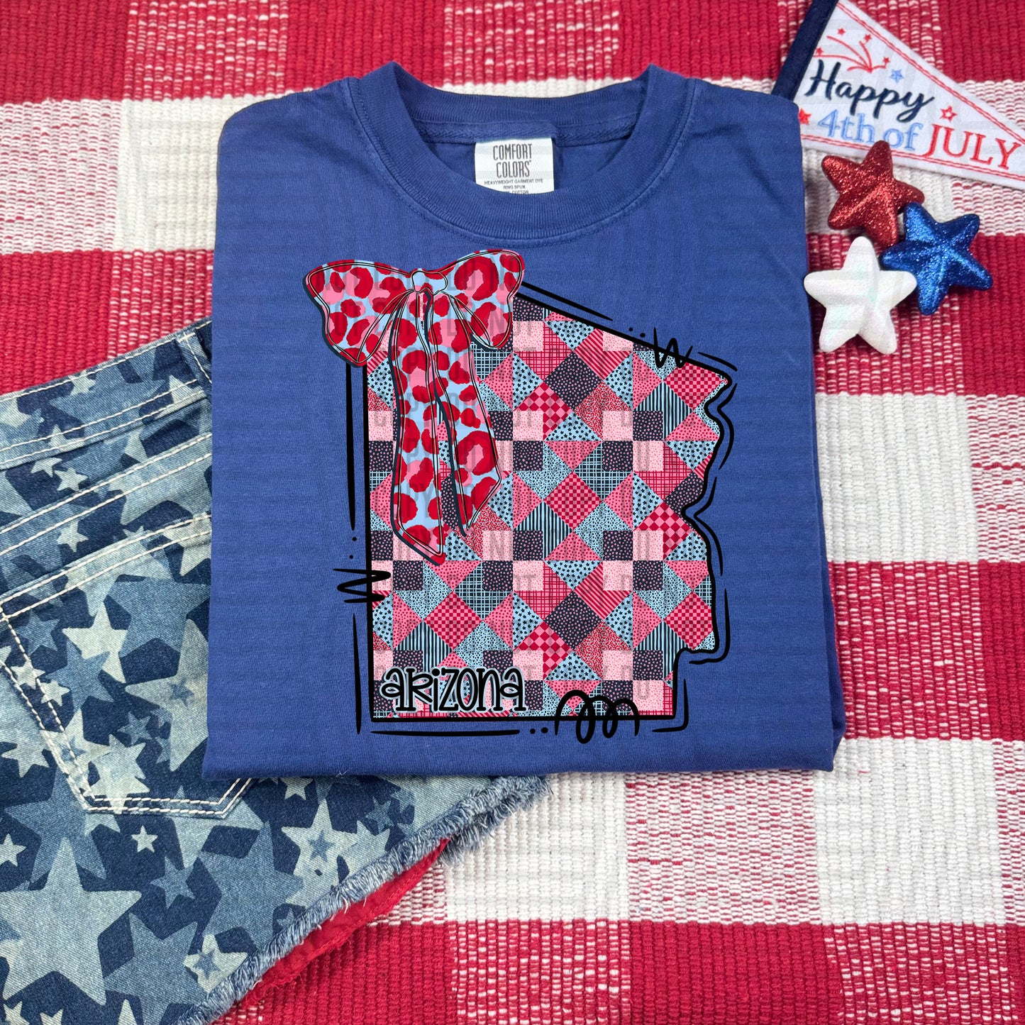 RWB PATCHWORK  -PICK A STATE -  Digital download 300DPI PNG FILE