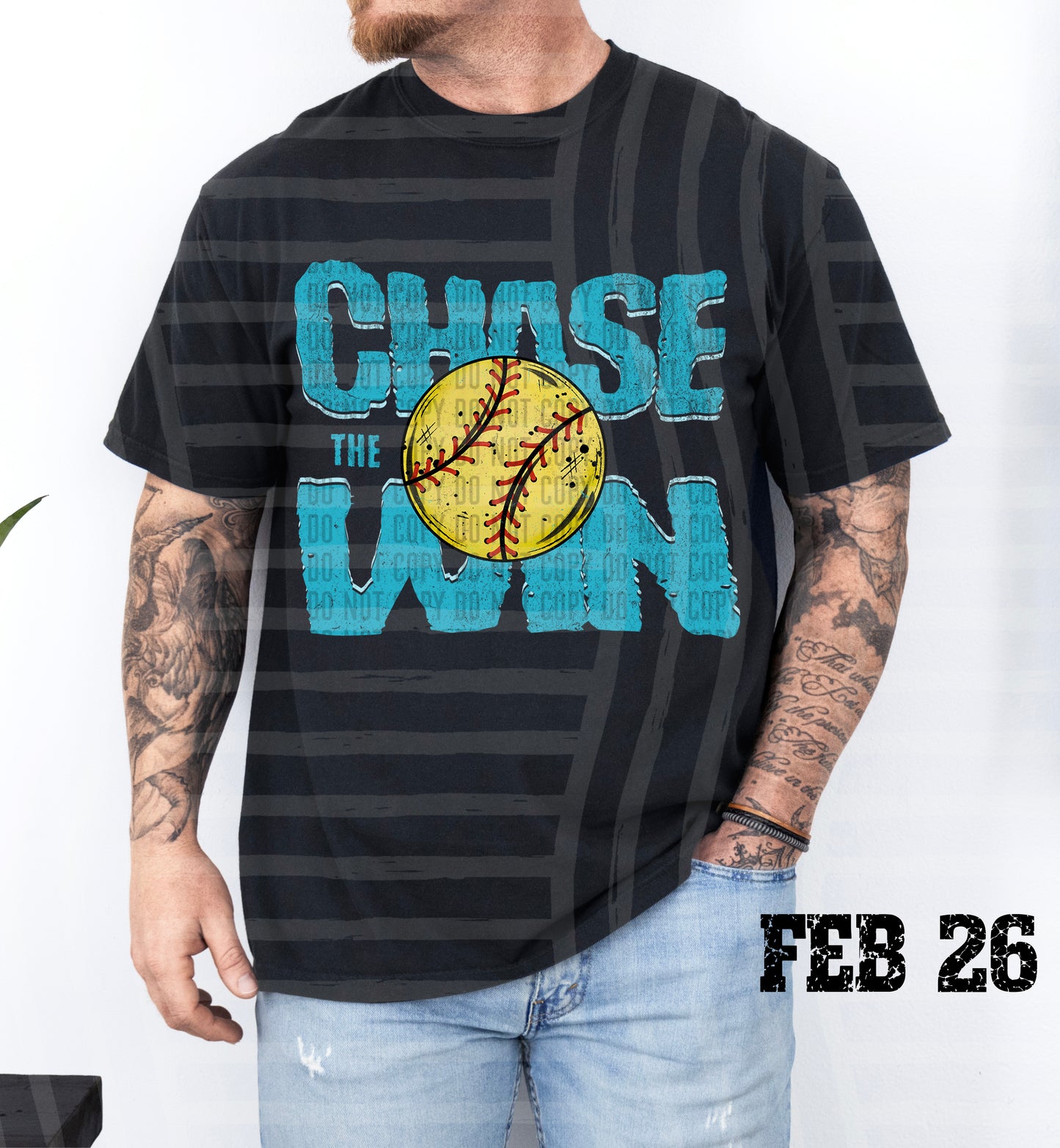 Chase the Win SOFTBALL - Color Dropdown Digital Download 300DPI PNG FILE