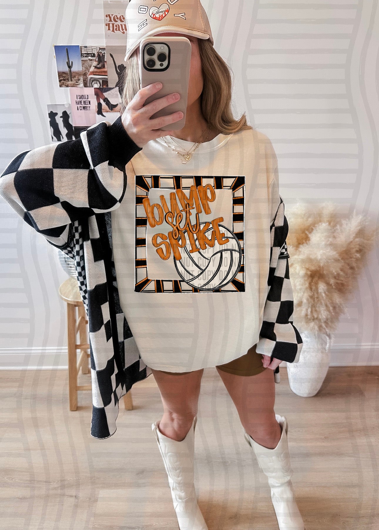 Bump, Set, Spike - Volleyball - Color Dropdown Digital Download 300DPI PNG FILE