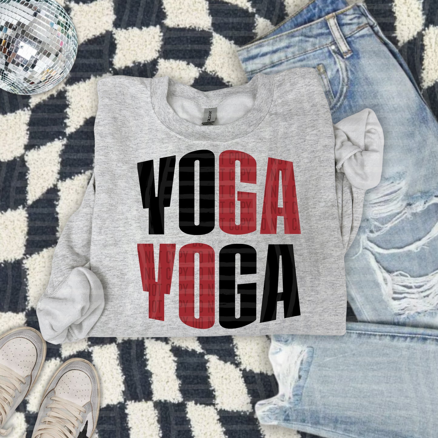 YOGA word art - Color Dropdown Digital Download 300DPI PNG FILE
