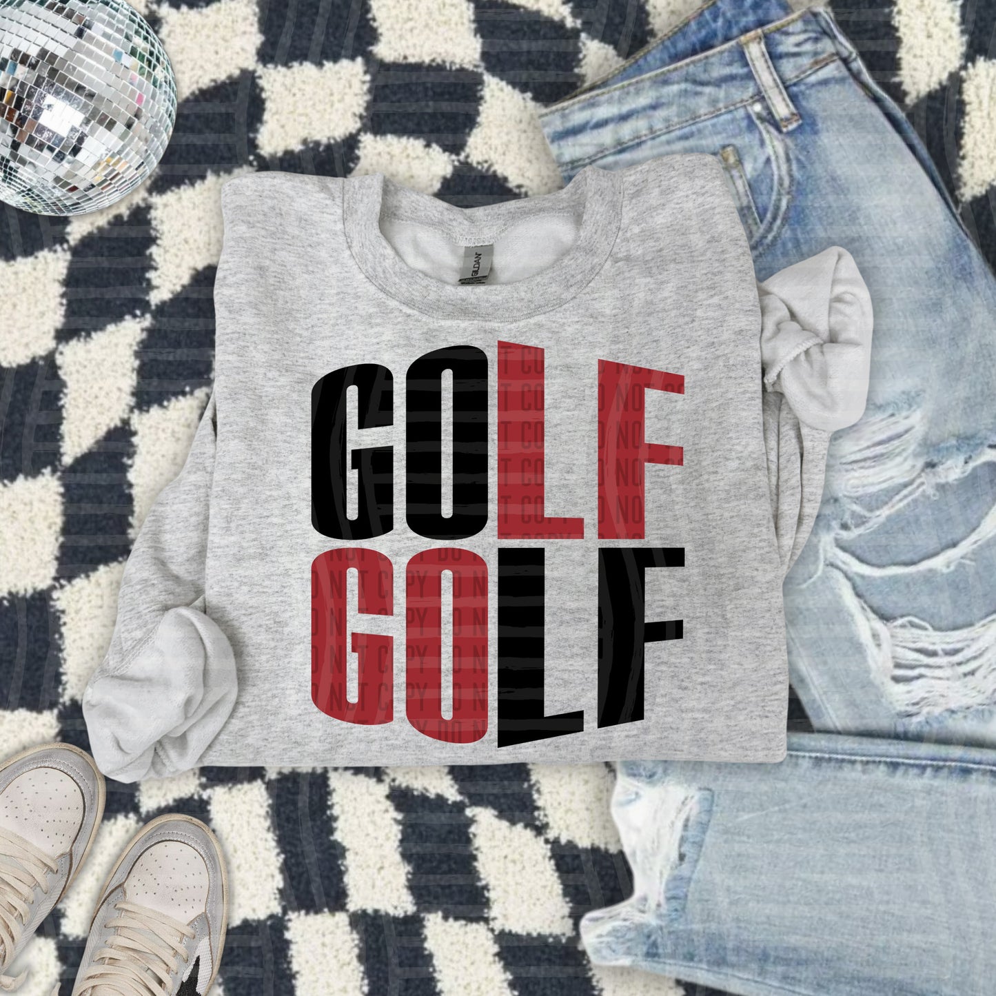 GOLF word art - Color Dropdown Digital Download 300DPI PNG FILE