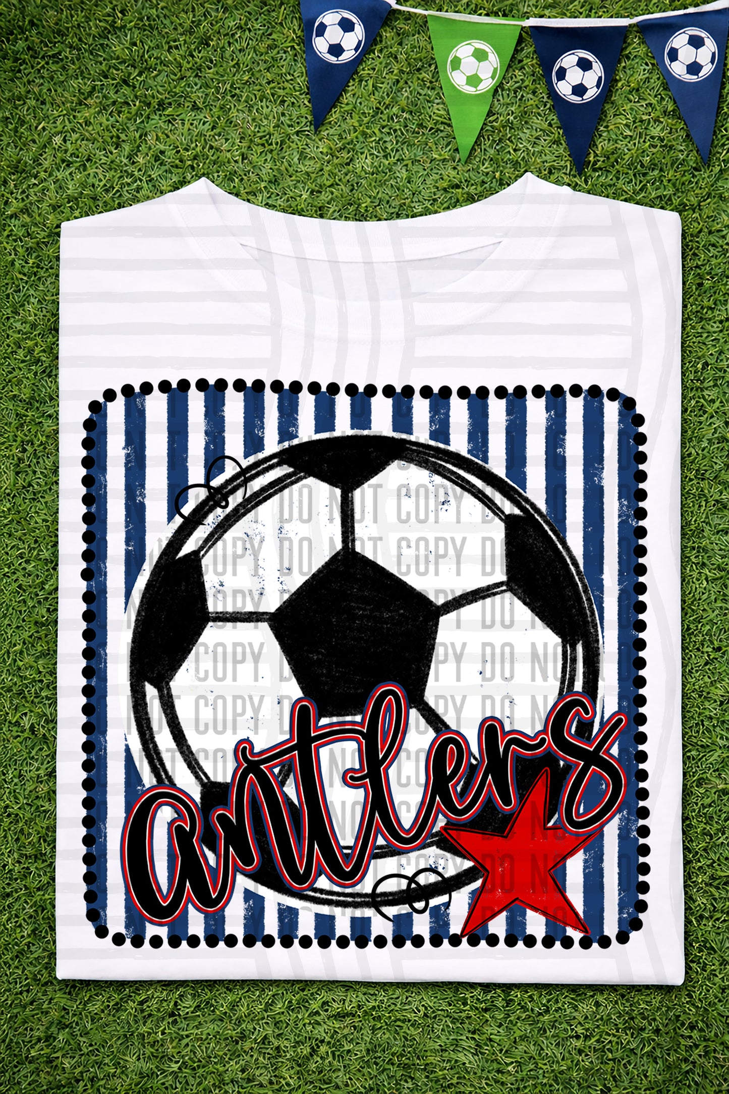 Soccer RWB Framed -  Custom + DROPDOWN - 300 DPI digital download