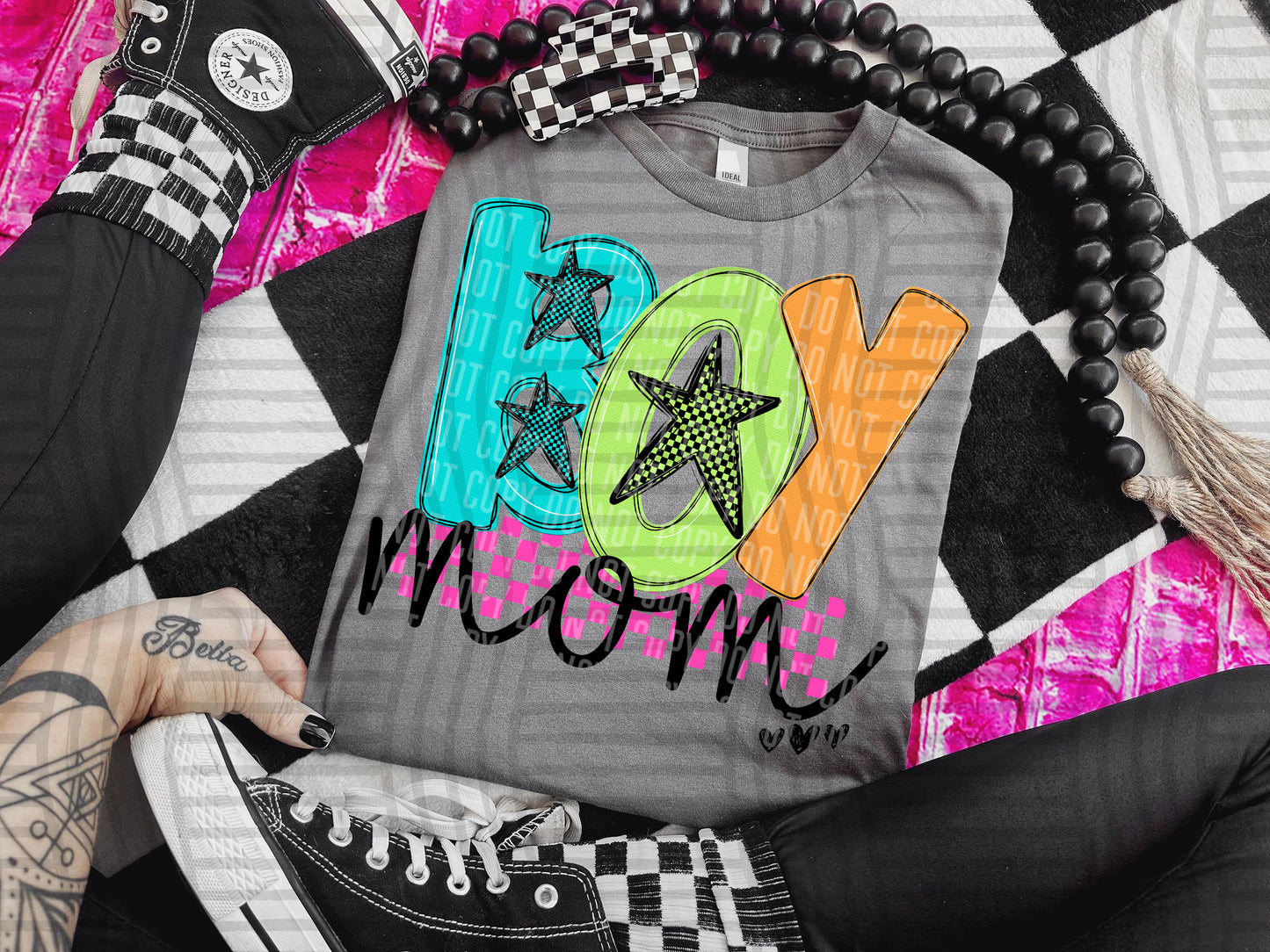 Checkmate Starburst Sports mom - DROPDOWN - 300 DPI digital download