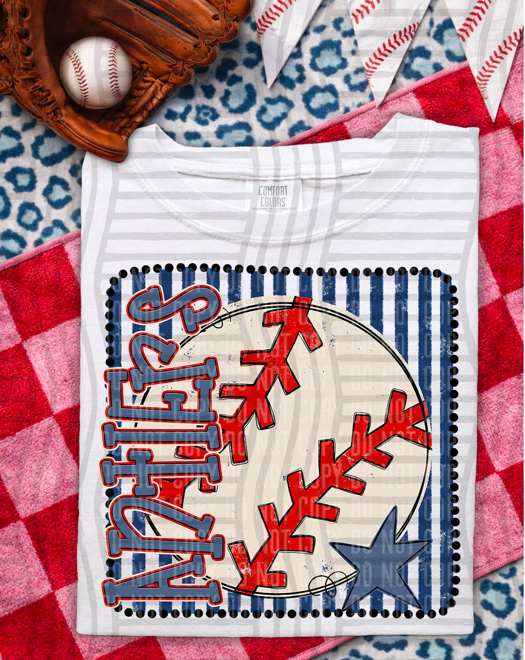 Baseball RWB Framed -  Custom + DROPDOWN - 300 DPI digital download