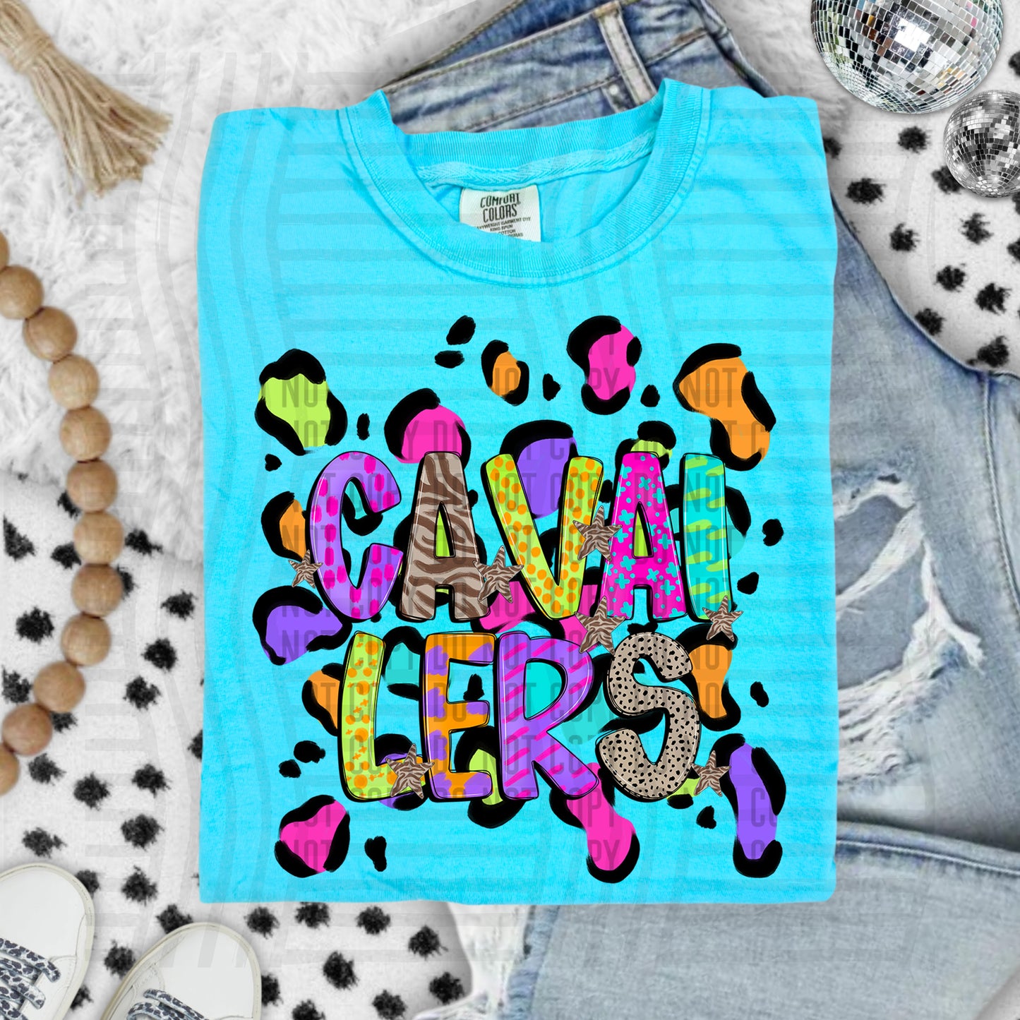 Funky Mix-Up Leopard Spot Mascots - Custom + Dropdown - 300 dpi Digital Download