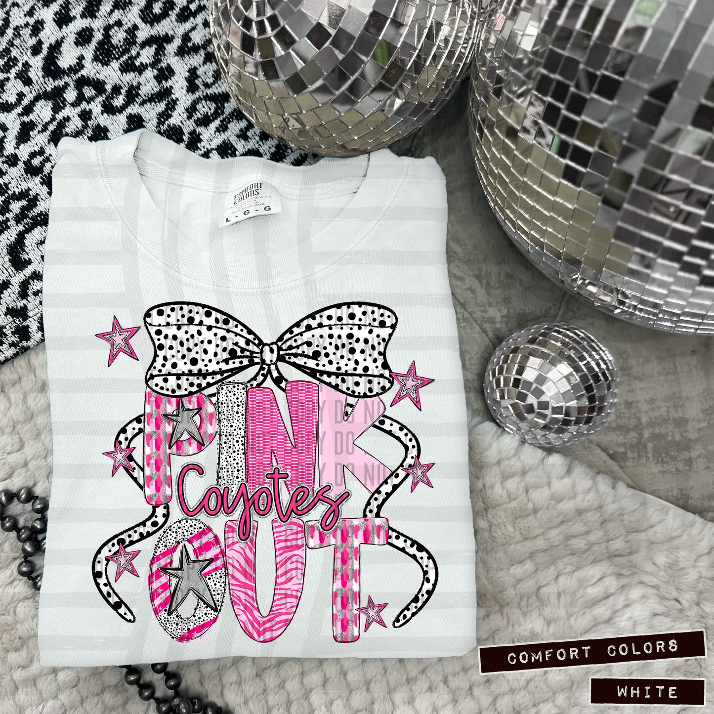 Pink Out Silver - Dropdown + CUSTOM - Digital Download 300DPI PNG FILE
