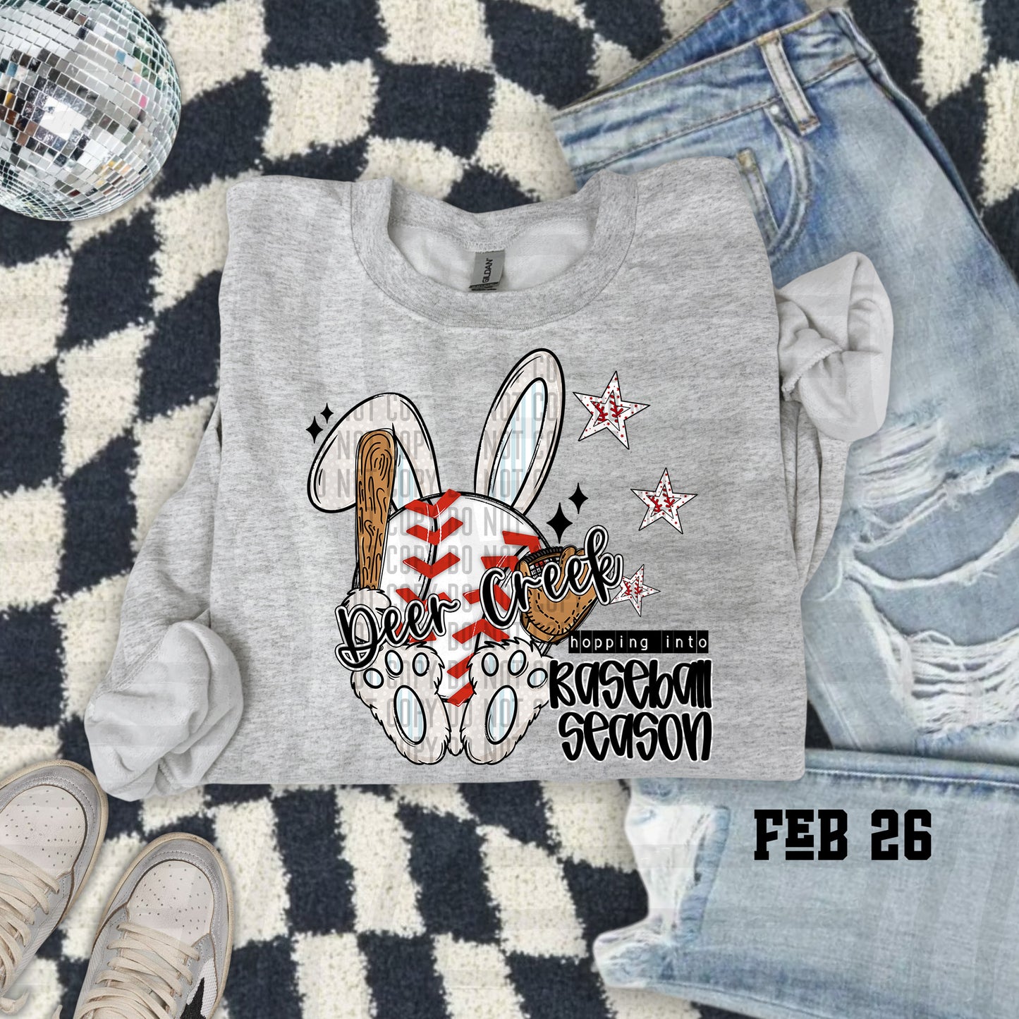 Hopping into Baseball Season - Custom + Dropdown menu - 300 DPI digital design