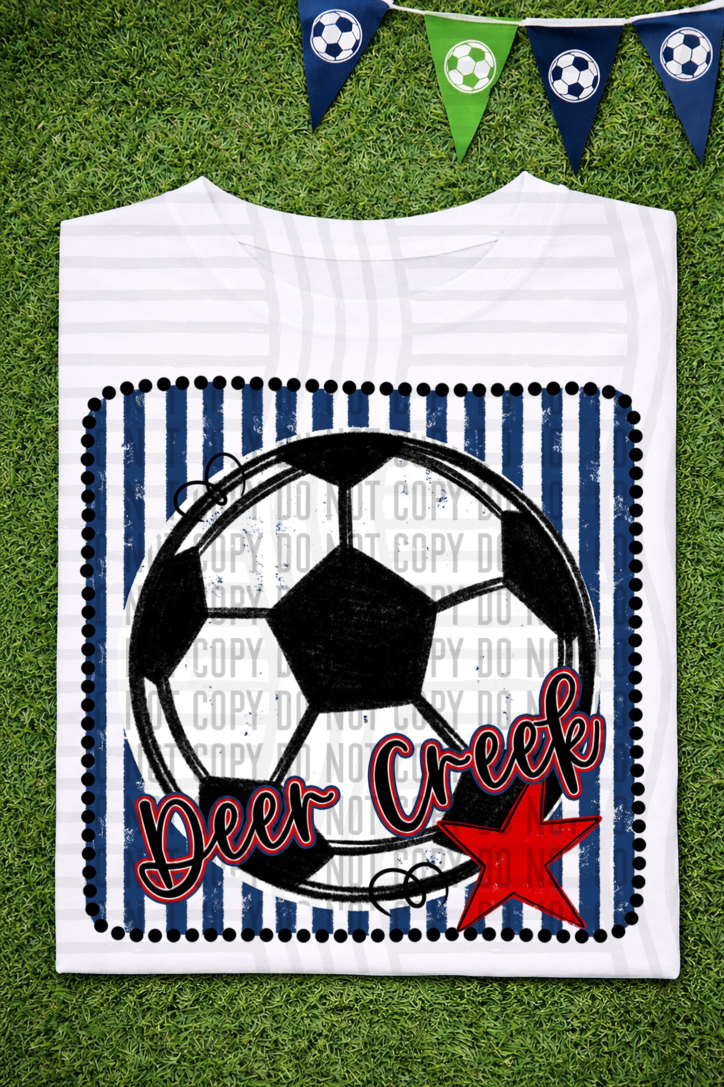Soccer RWB Framed -  Custom + DROPDOWN - 300 DPI digital download