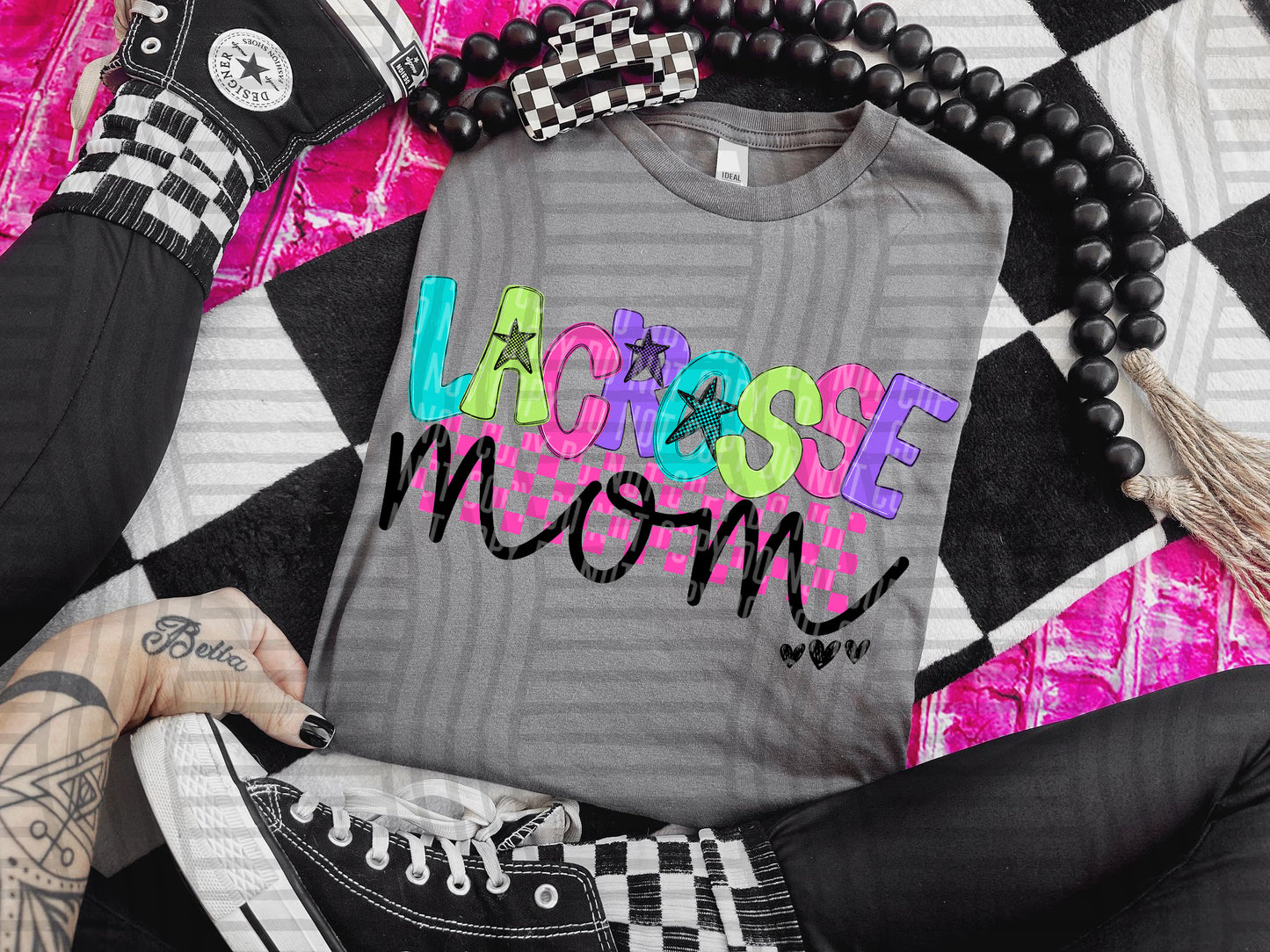 Checkmate Starburst Sports mom - DROPDOWN - 300 DPI digital download