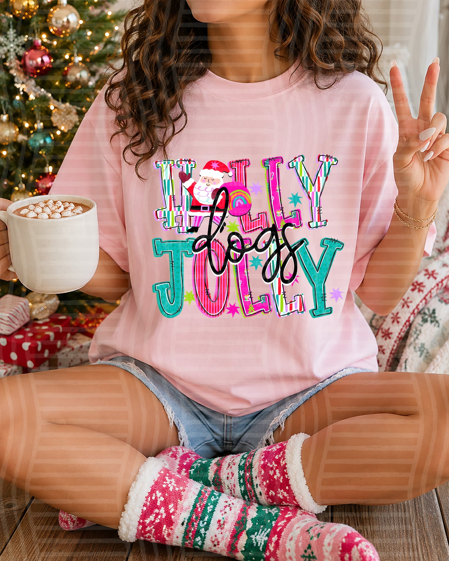 Holly Jolly (Santa) 2608-0029 - 300 DPI digital download