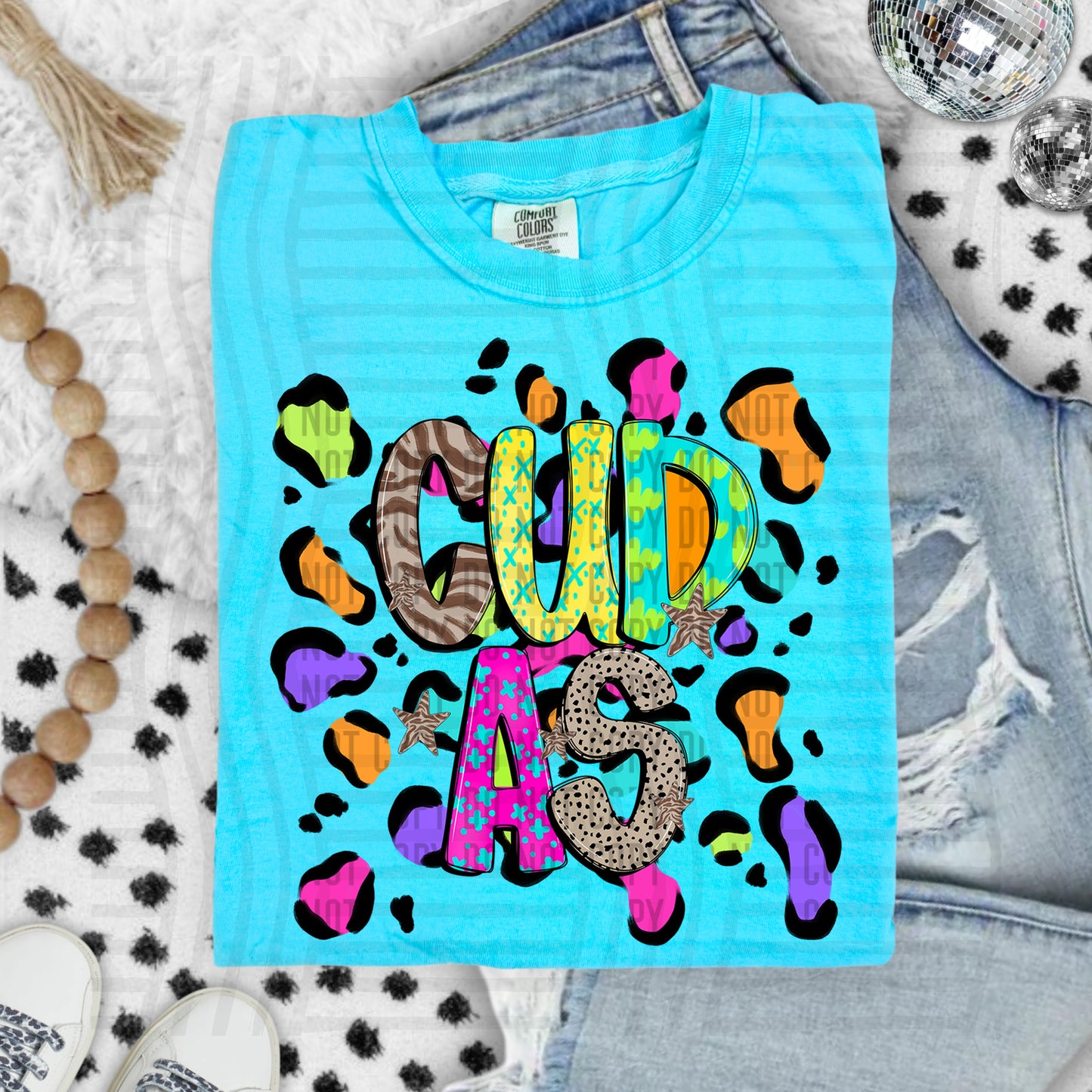 Funky Mix-Up Leopard Spot Mascots - Custom + Dropdown - 300 dpi Digital Download