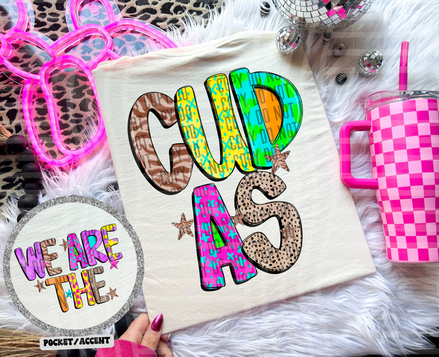 Funky Mix Up - Optional POCKET - Custom + Dropdown  - 300 dpi Digital Download