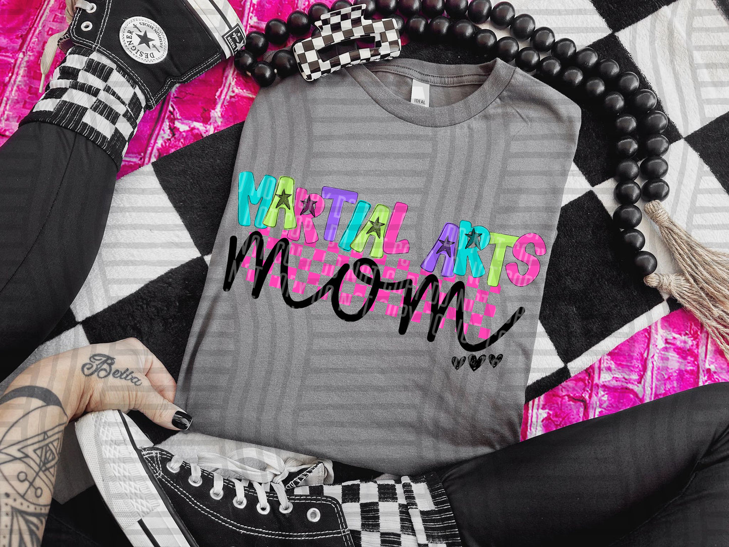 Checkmate Starburst Sports mom - DROPDOWN - 300 DPI digital download