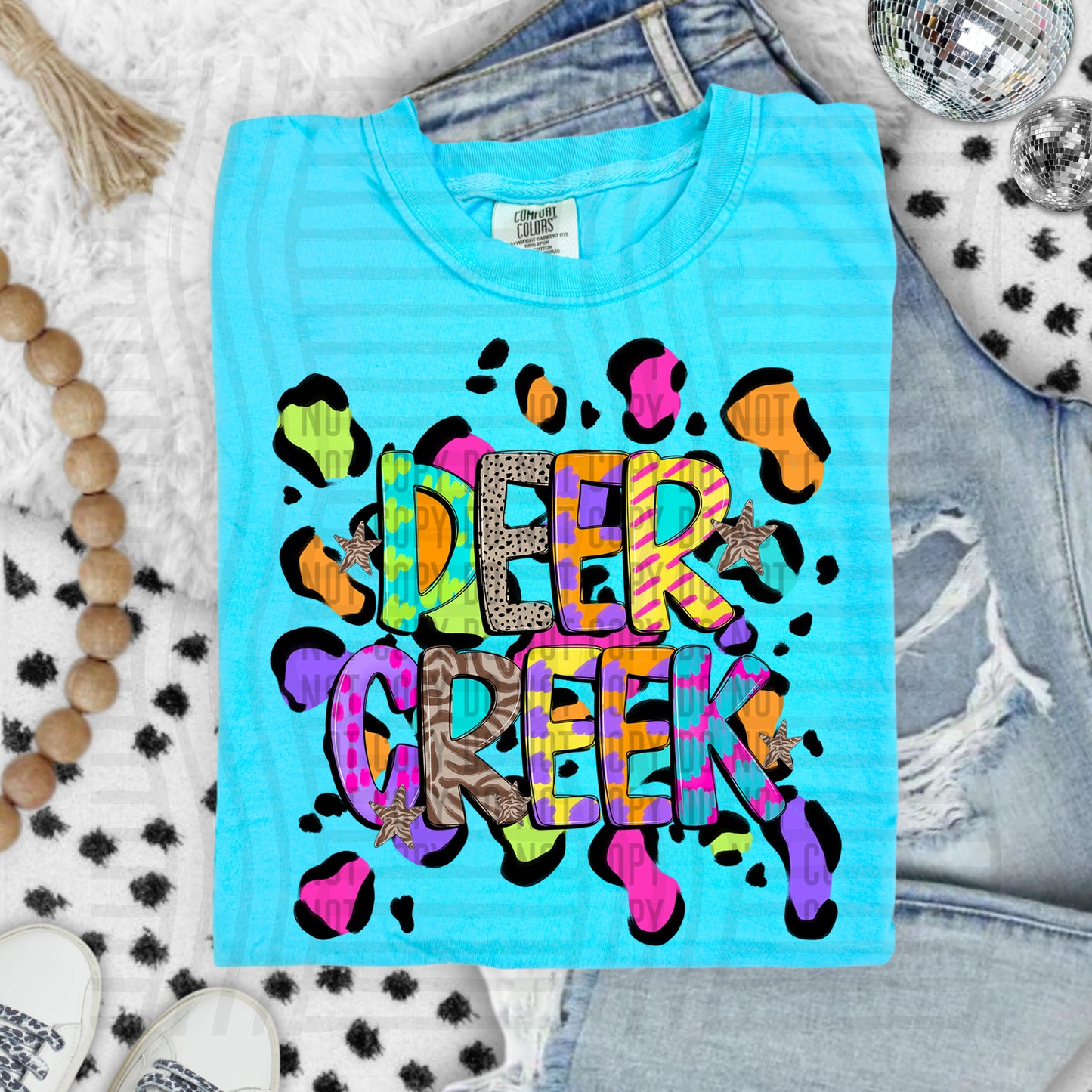 Funky Mix-Up Leopard Spot Mascots - Custom + Dropdown - 300 dpi Digital Download