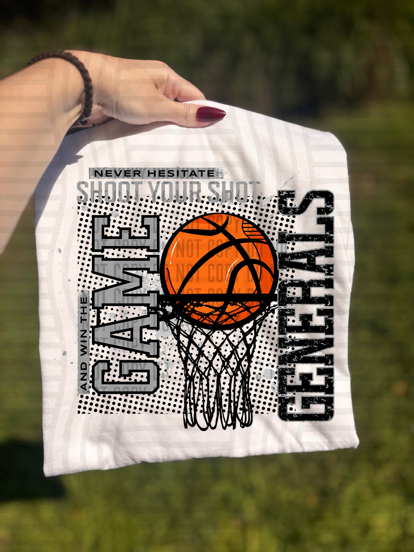 Basketball Never Hesitate - 300 dpi Digital Download