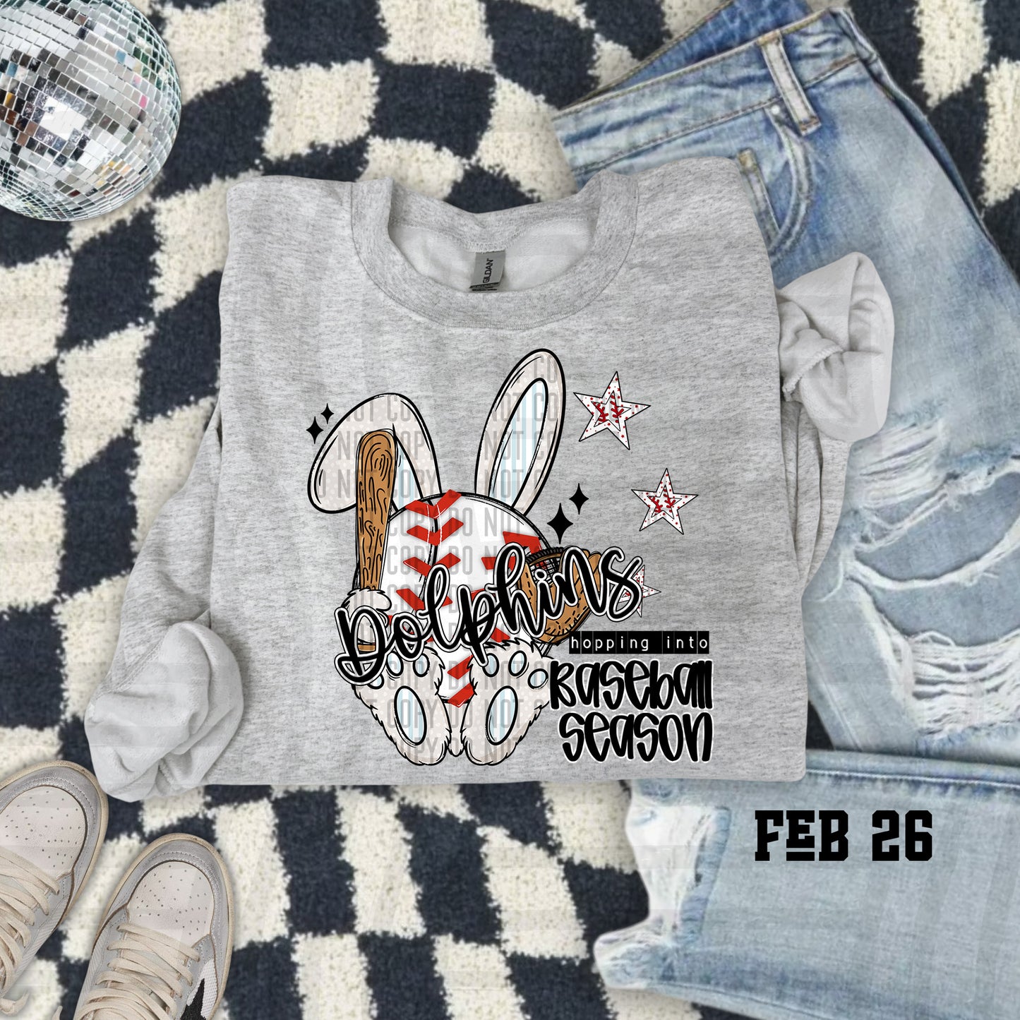 Hopping into Baseball Season - Custom + Dropdown menu - 300 DPI digital design