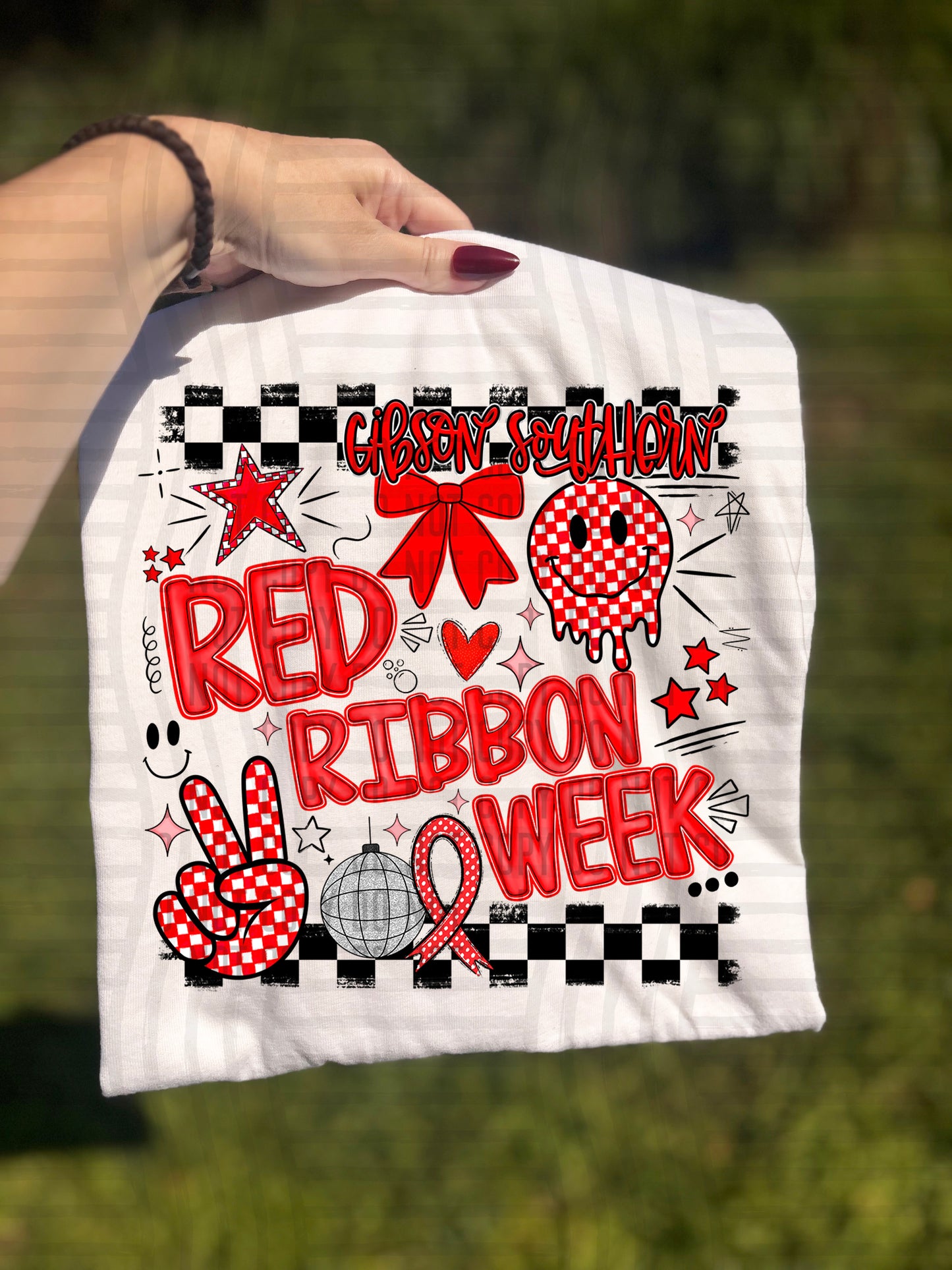 RED RIBBON WEEK - 300 dpi Digital Download