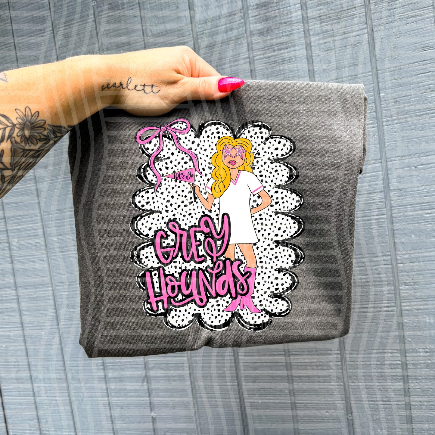 Pink Preppy Gals BLONDE + CUSTOM - Dropdown - Digital Download 300DPI PNG FILE
