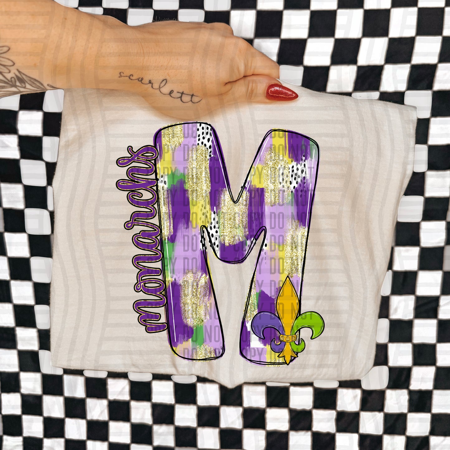 Mardi Mascots Custom + Dropdown  - 300 dpi Digital Download