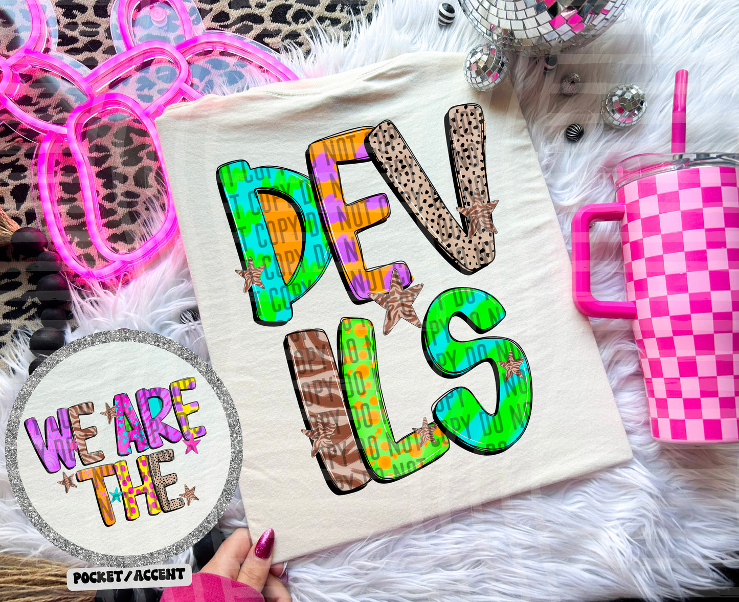 Funky Mix Up - Optional POCKET - Custom + Dropdown  - 300 dpi Digital Download