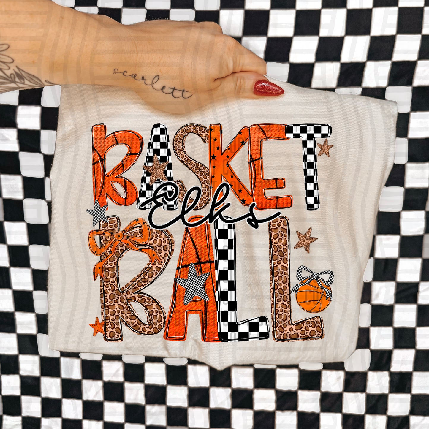 Basketball Mascots +optional POCKET Custom + Dropdown  - 300 dpi Digital Download