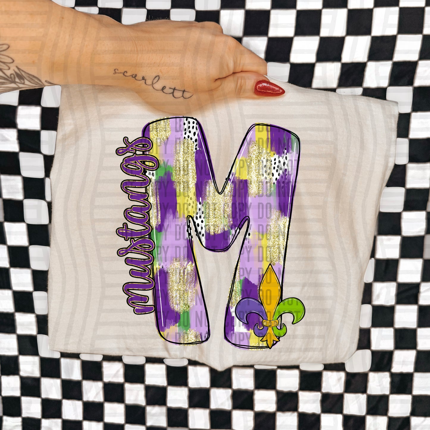 Mardi Mascots Custom + Dropdown  - 300 dpi Digital Download