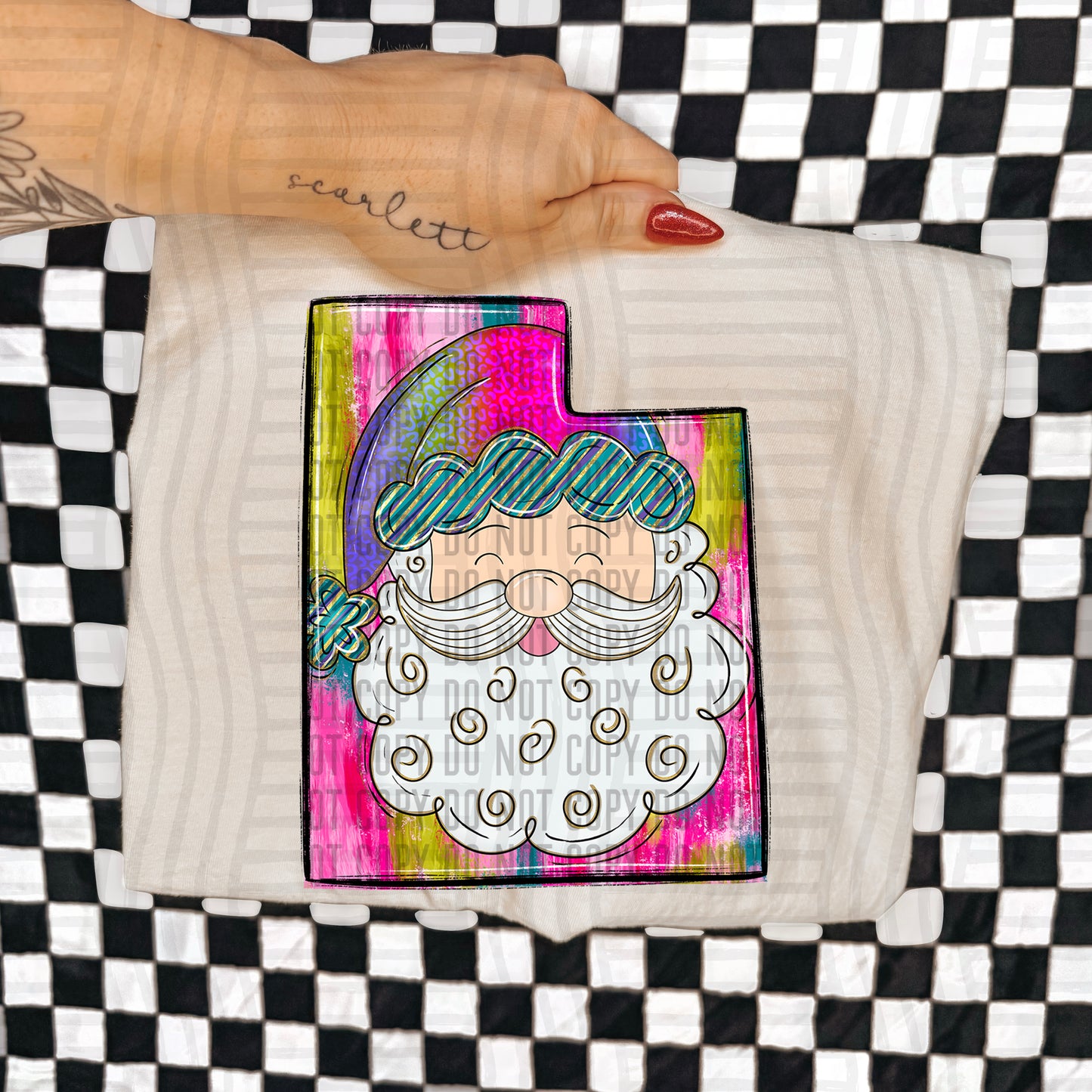 PICK A STATE - SANTA STATES - Digital download 300DPI PNG FILE