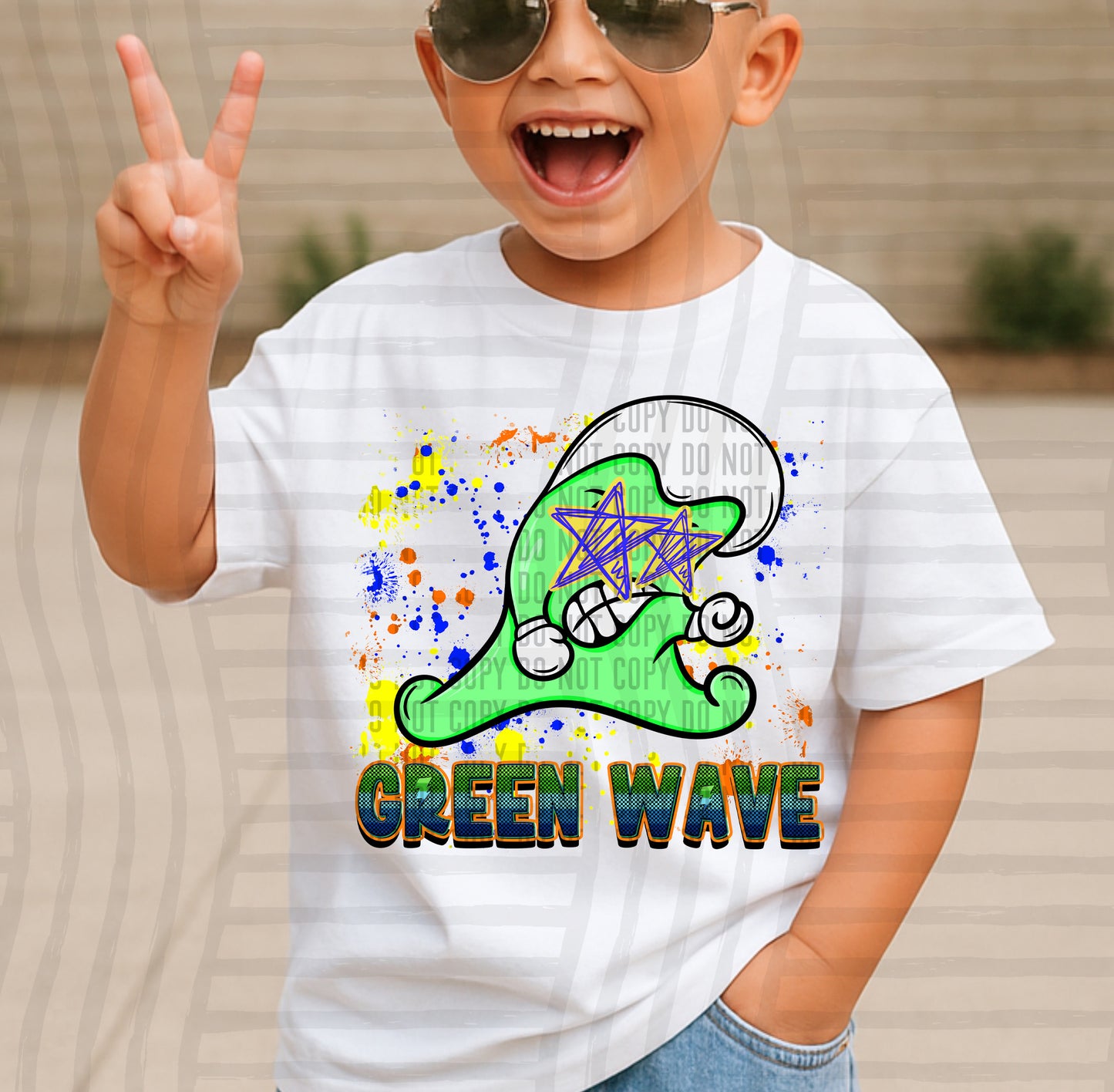 Paint Splatter STARRY EYED mascots blue/green/orange -  Digital Download 300DPI PNG FILE