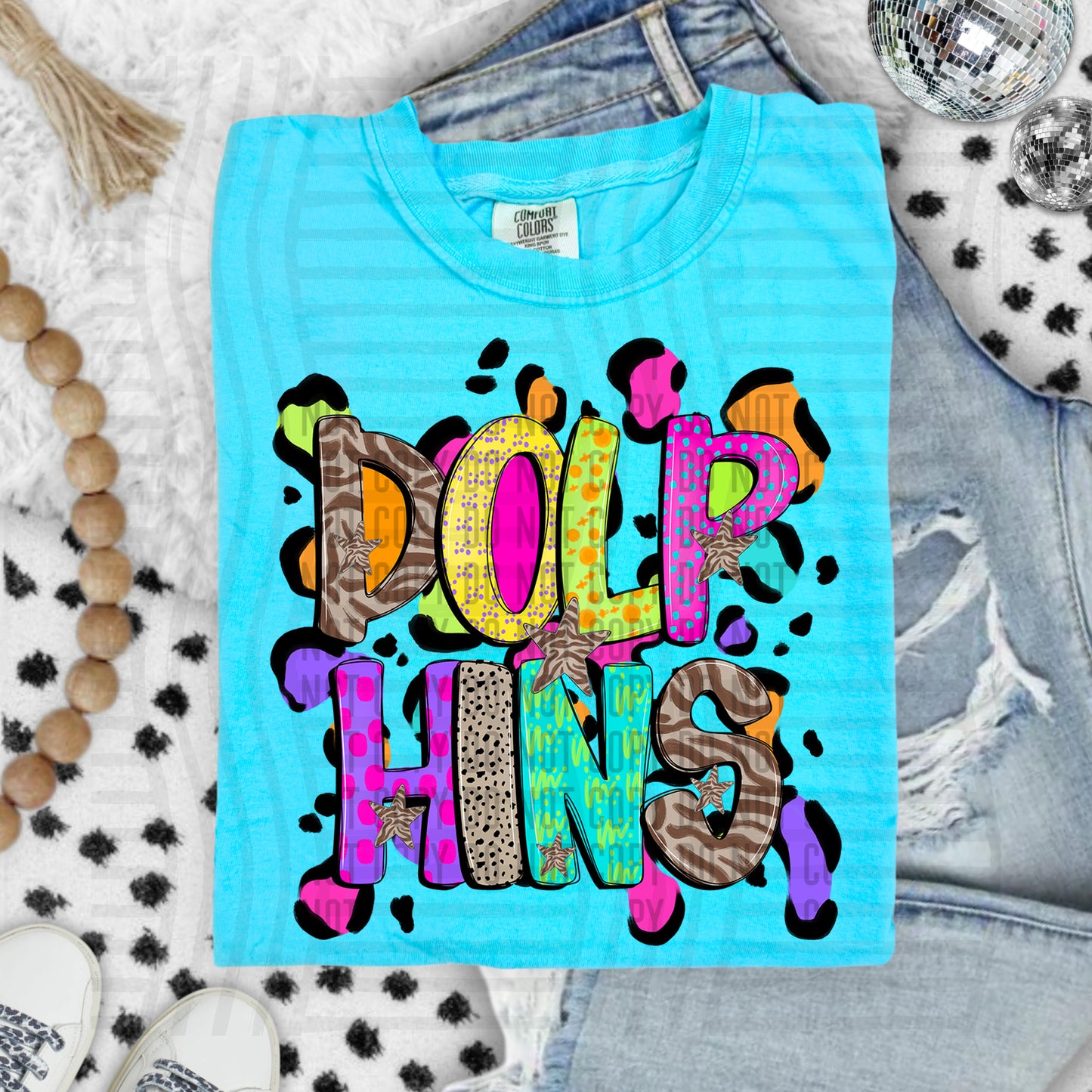 Funky Mix-Up Leopard Spot Mascots - Custom + Dropdown - 300 dpi Digital Download