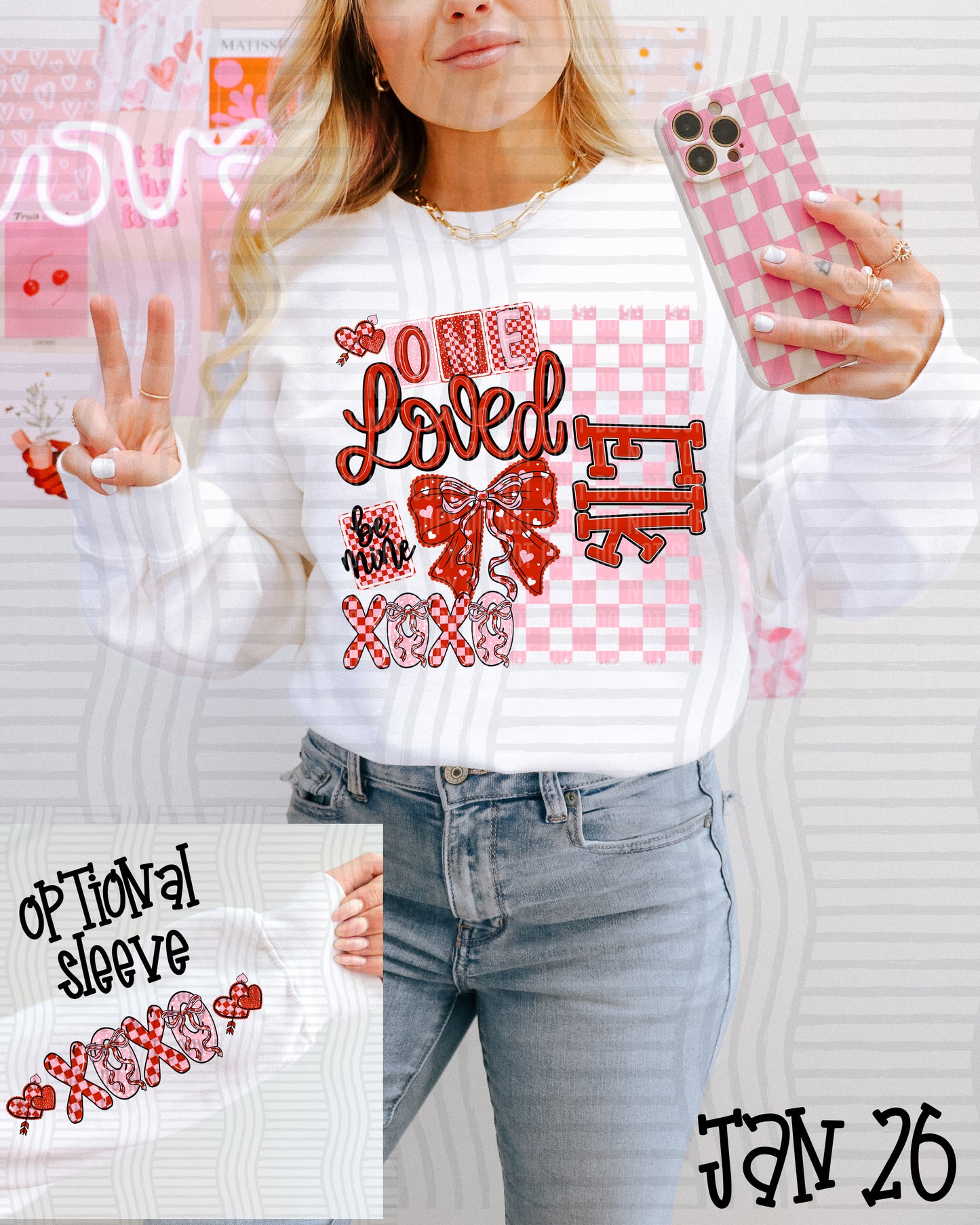One Loved MASCOT (SINGULAR) + OPTIONAL SLEEVES - Custom + DROPDOWN - 300 DPI digital download