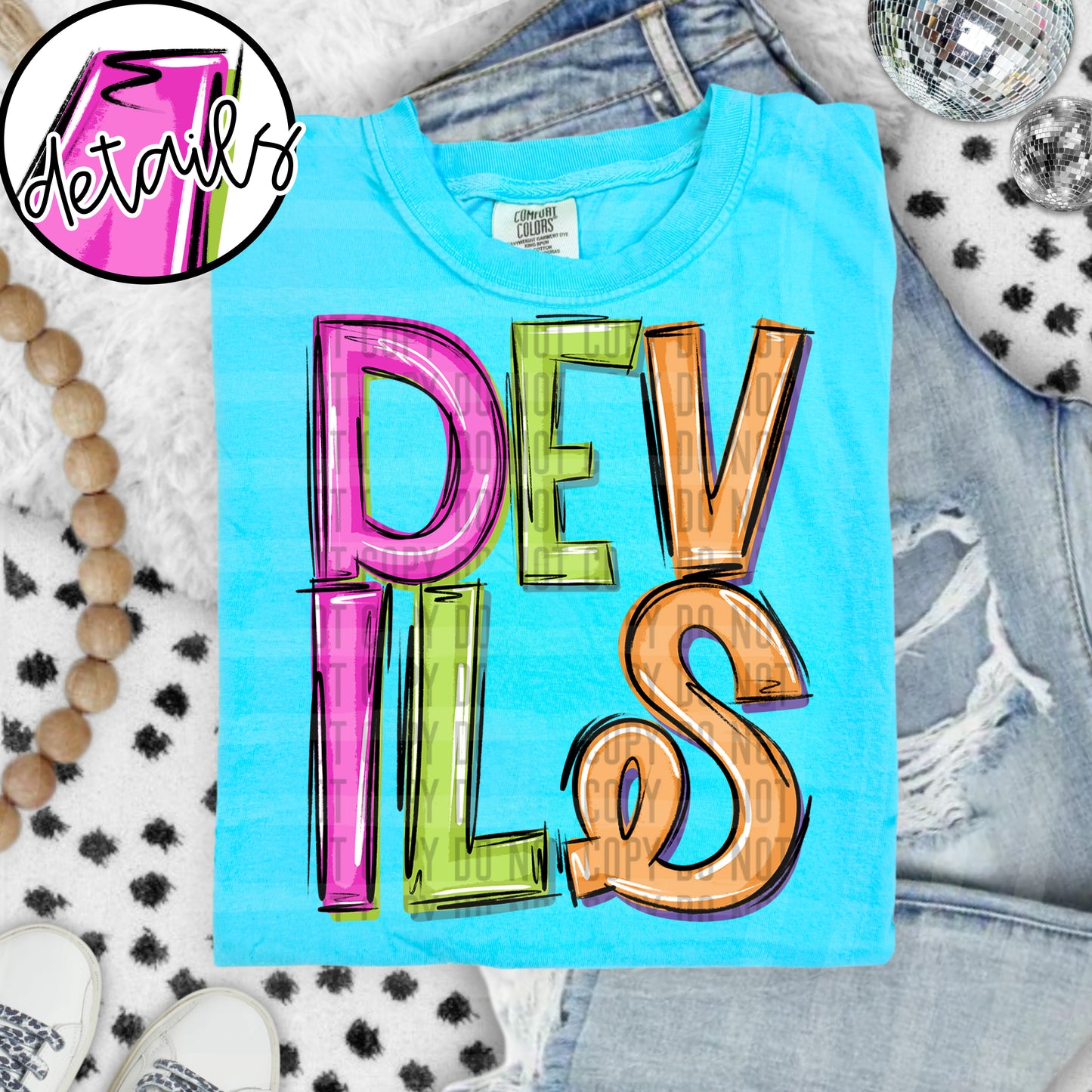 Neon Barbie Stacked - Custom + DROPDOWN - 300 DPI digital download