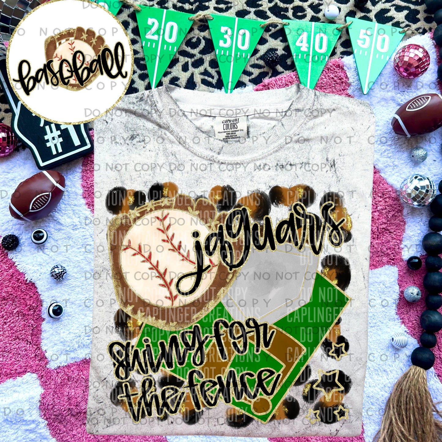 Swing for the fence - Animal Print BASEBALL with optional sleeve/front- DROPDOWN + CUSTOM - Digital Download 300DPI PNG FILE