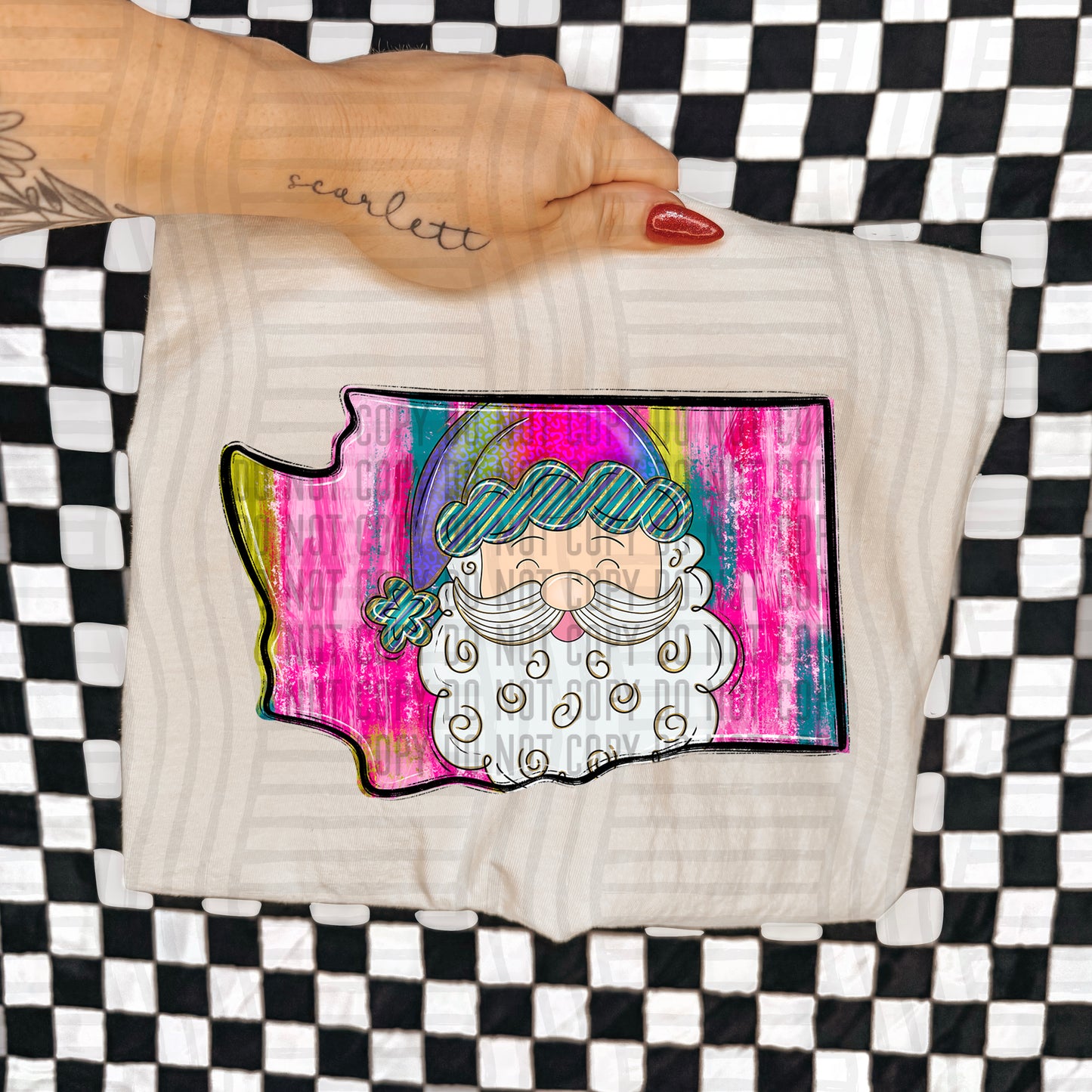 PICK A STATE - SANTA STATES - Digital download 300DPI PNG FILE