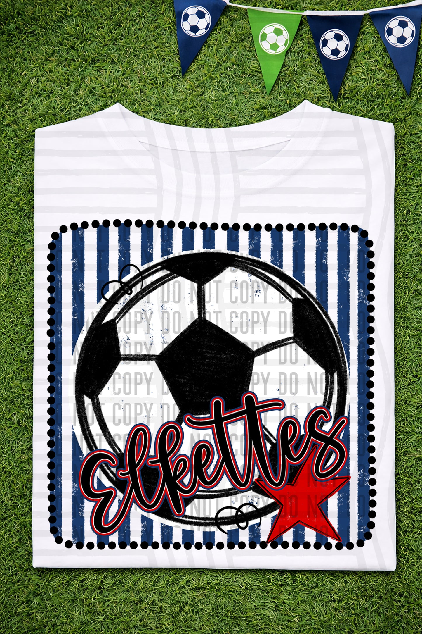 Soccer RWB Framed -  Custom + DROPDOWN - 300 DPI digital download