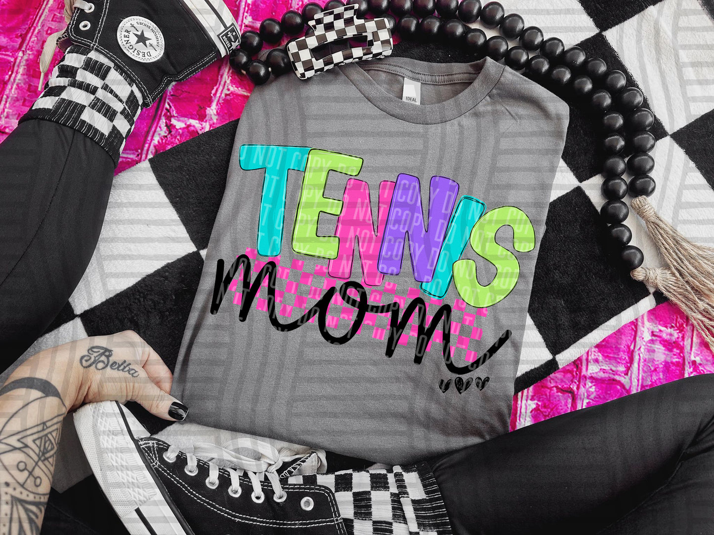 Checkmate Starburst Sports mom - DROPDOWN - 300 DPI digital download