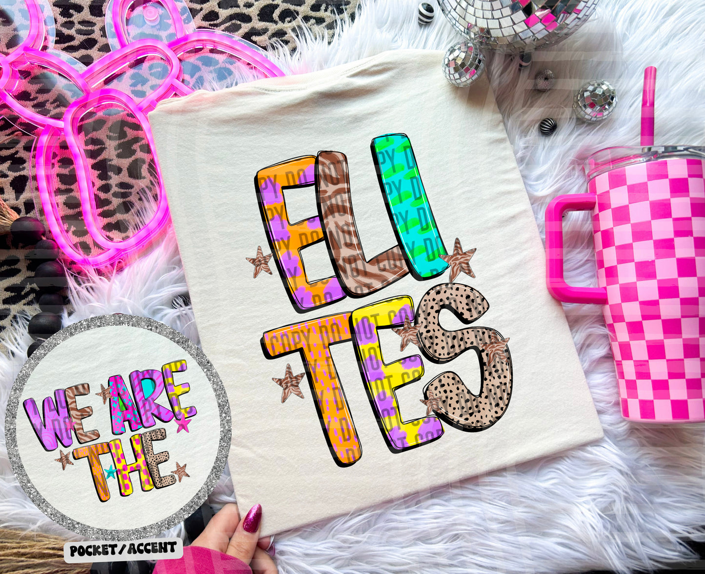 Funky Mix Up - Optional POCKET - Custom + Dropdown  - 300 dpi Digital Download