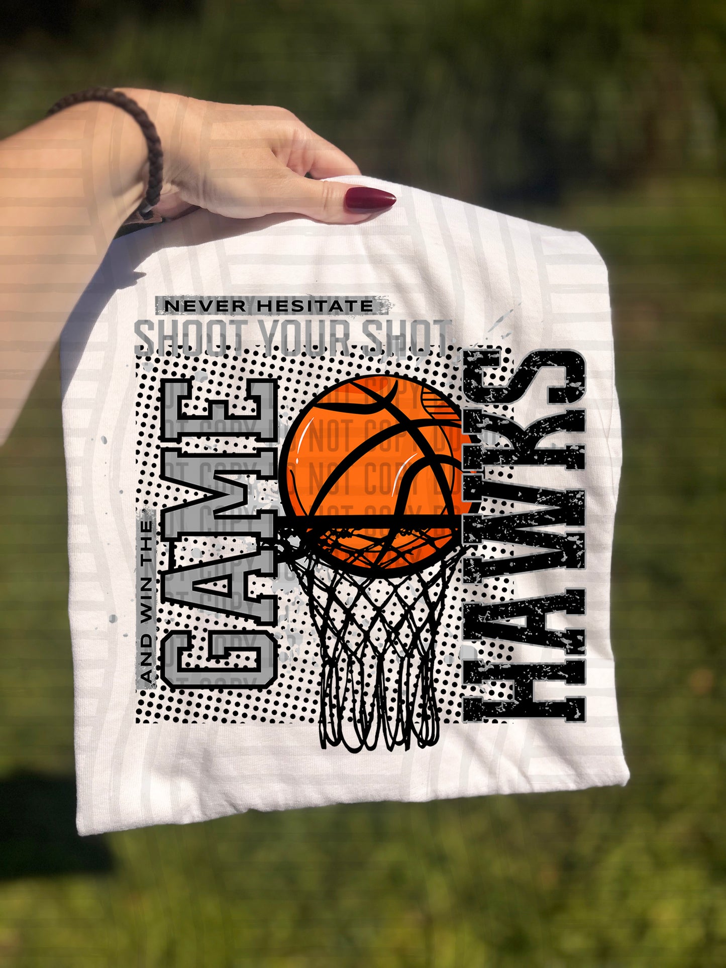 Basketball Never Hesitate - 300 dpi Digital Download