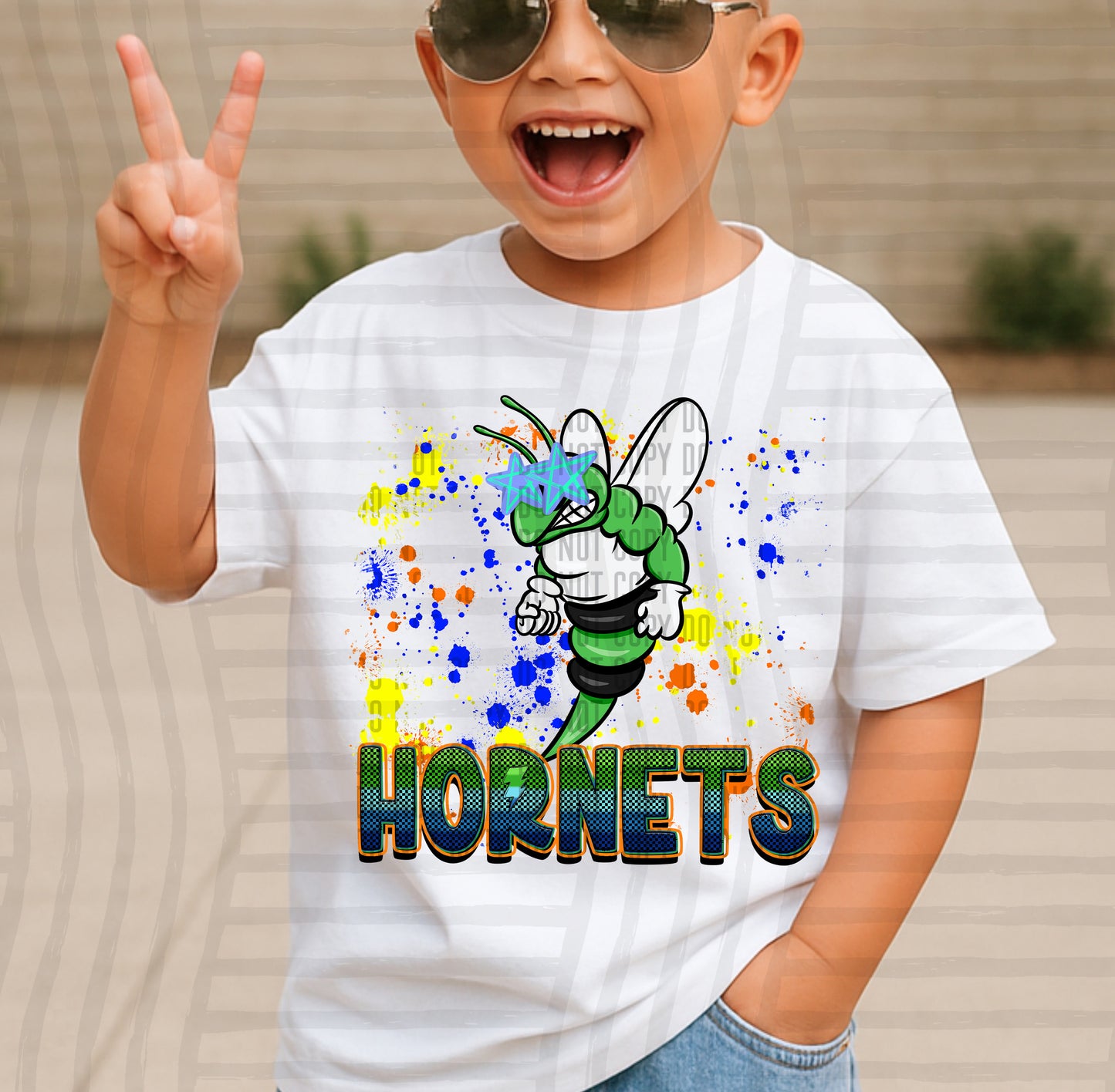 Paint Splatter STARRY EYED mascots blue/green/orange -  Digital Download 300DPI PNG FILE