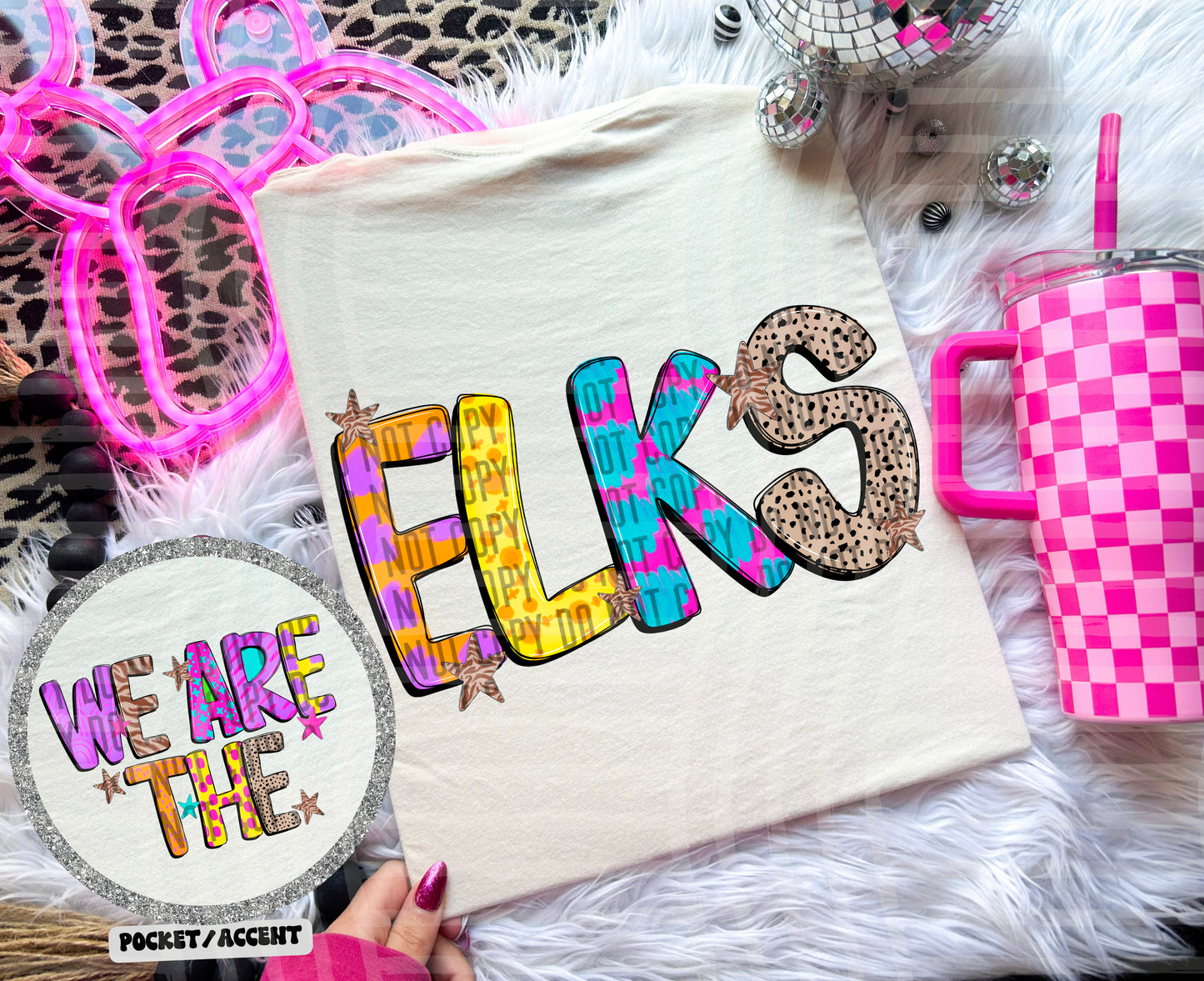 Funky Mix Up - Optional POCKET - Custom + Dropdown  - 300 dpi Digital Download