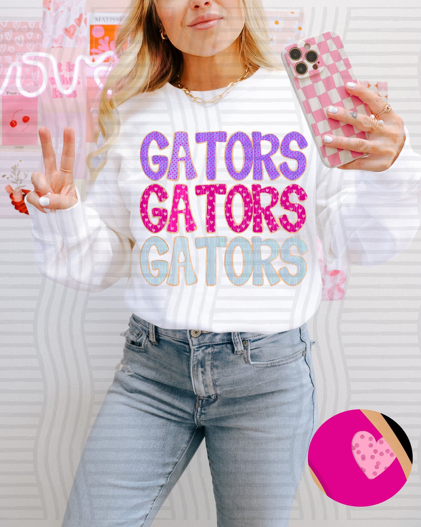 Sugar Cookie Stacked - Custom + Dropdown - 300 dpi Digital Download