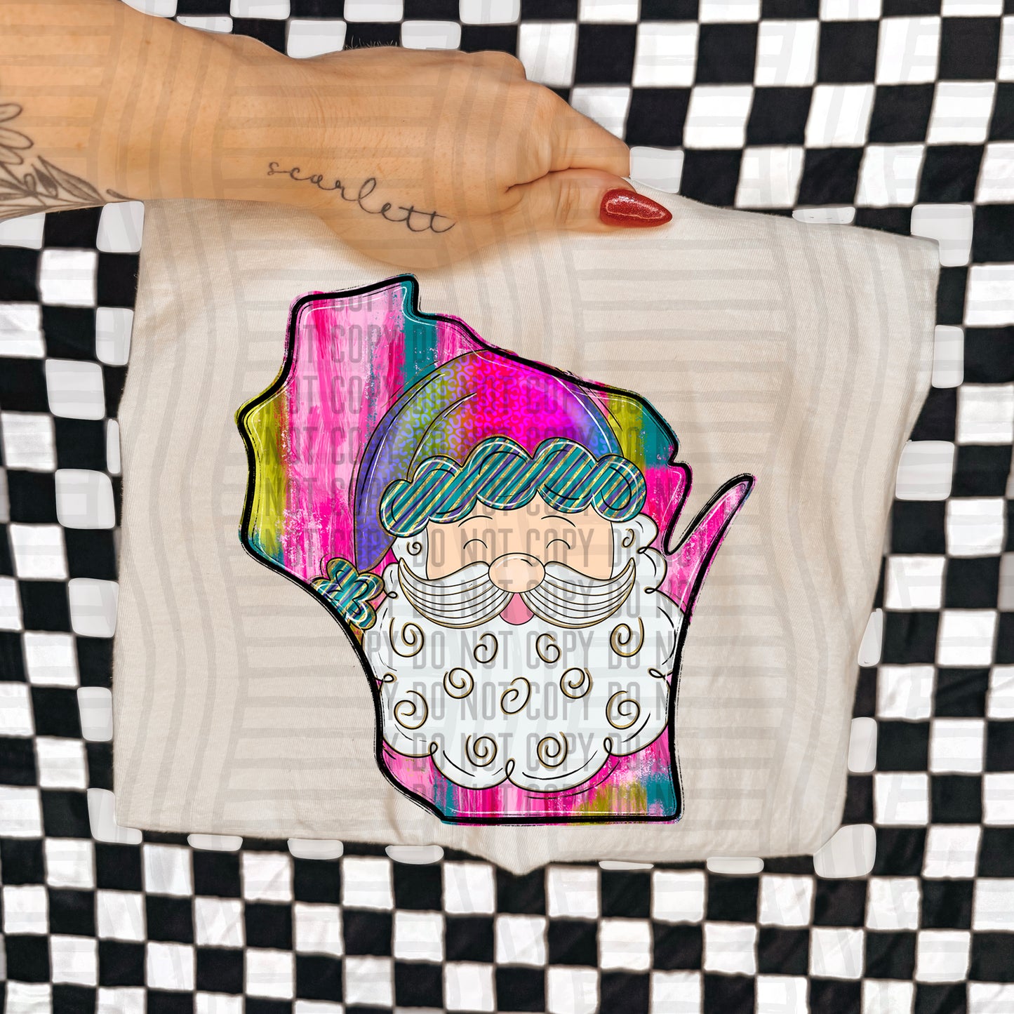 PICK A STATE - SANTA STATES - Digital download 300DPI PNG FILE