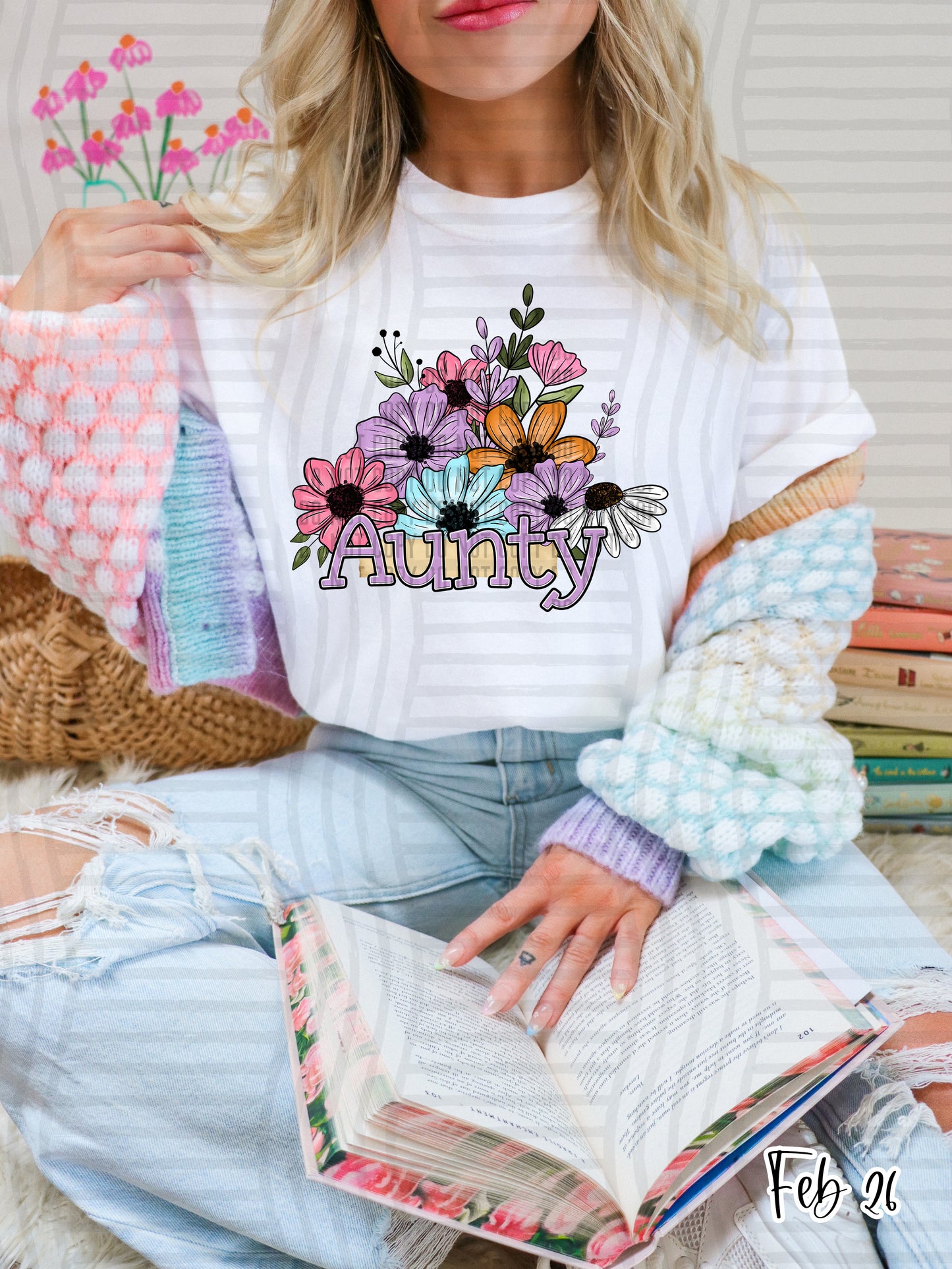 Floral Names -  Custom + Dropdown 300 DPI digital download