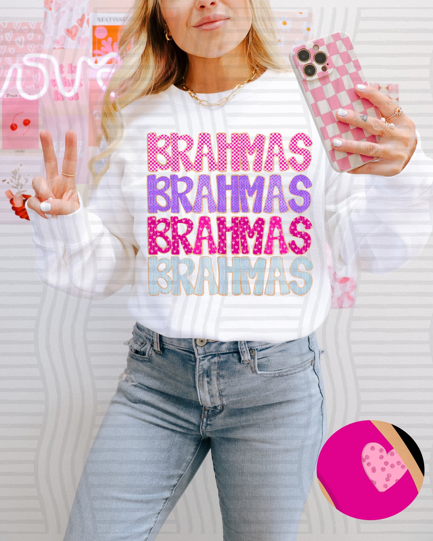 Sugar Cookie Stacked - Custom + Dropdown - 300 dpi Digital Download