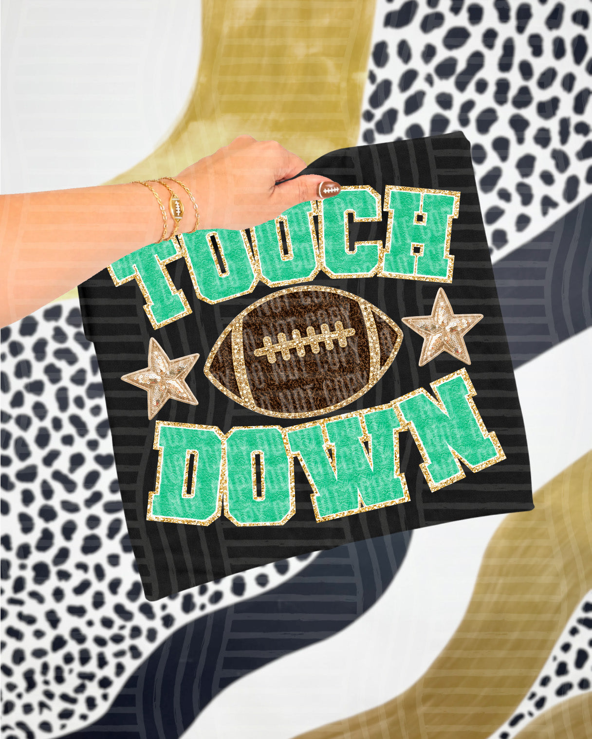 TOUCHDOWN FAUX CHENILLE CC 2608-0006- Digital Download 300 DPI PNG FILE