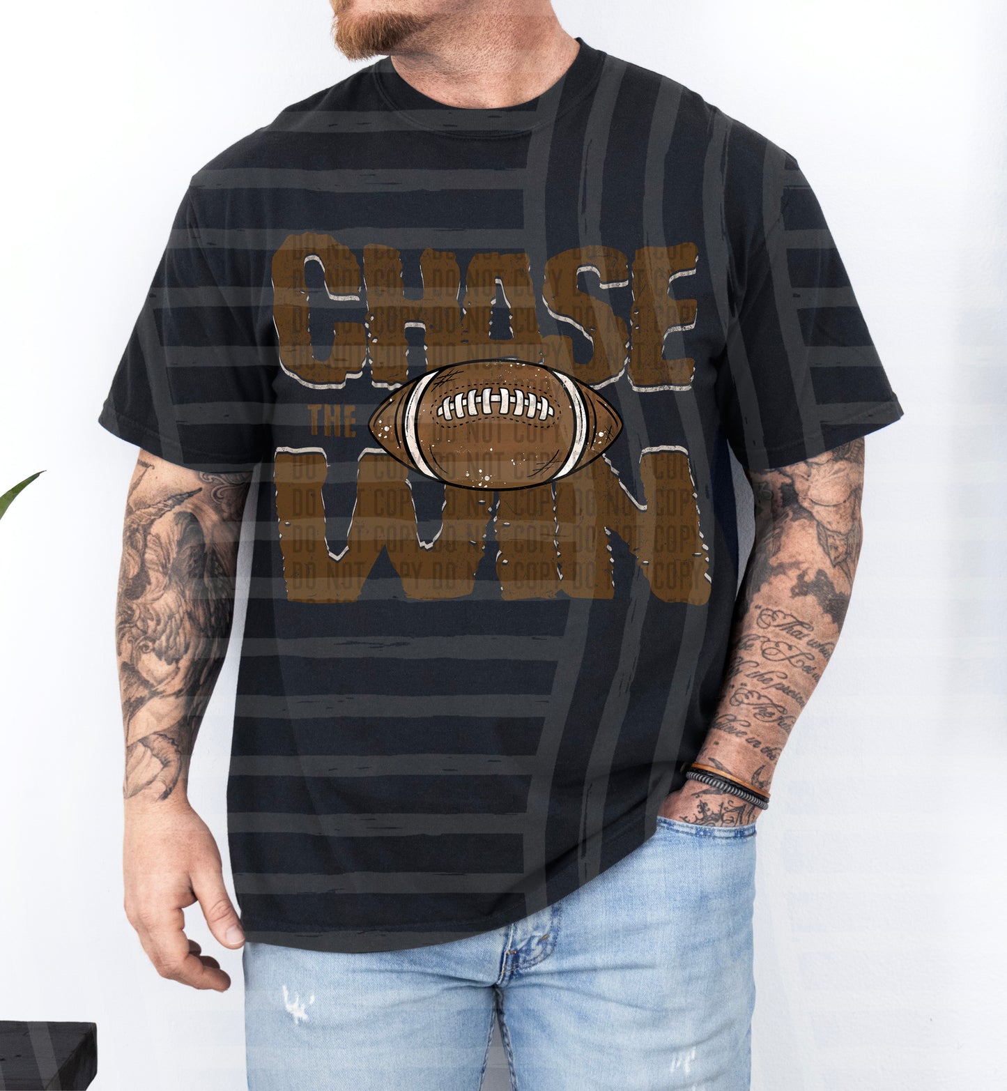 Chase the Win FOOTBALL - Color Dropdown Digital Download 300DPI PNG FILE