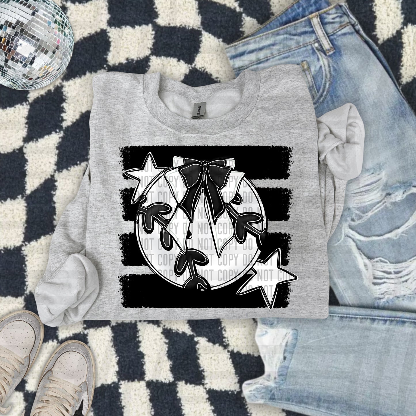 BASEBALL BOW BOW CC 2608-0013- Color Dropdown Digital Download 300DPI PNG FILE