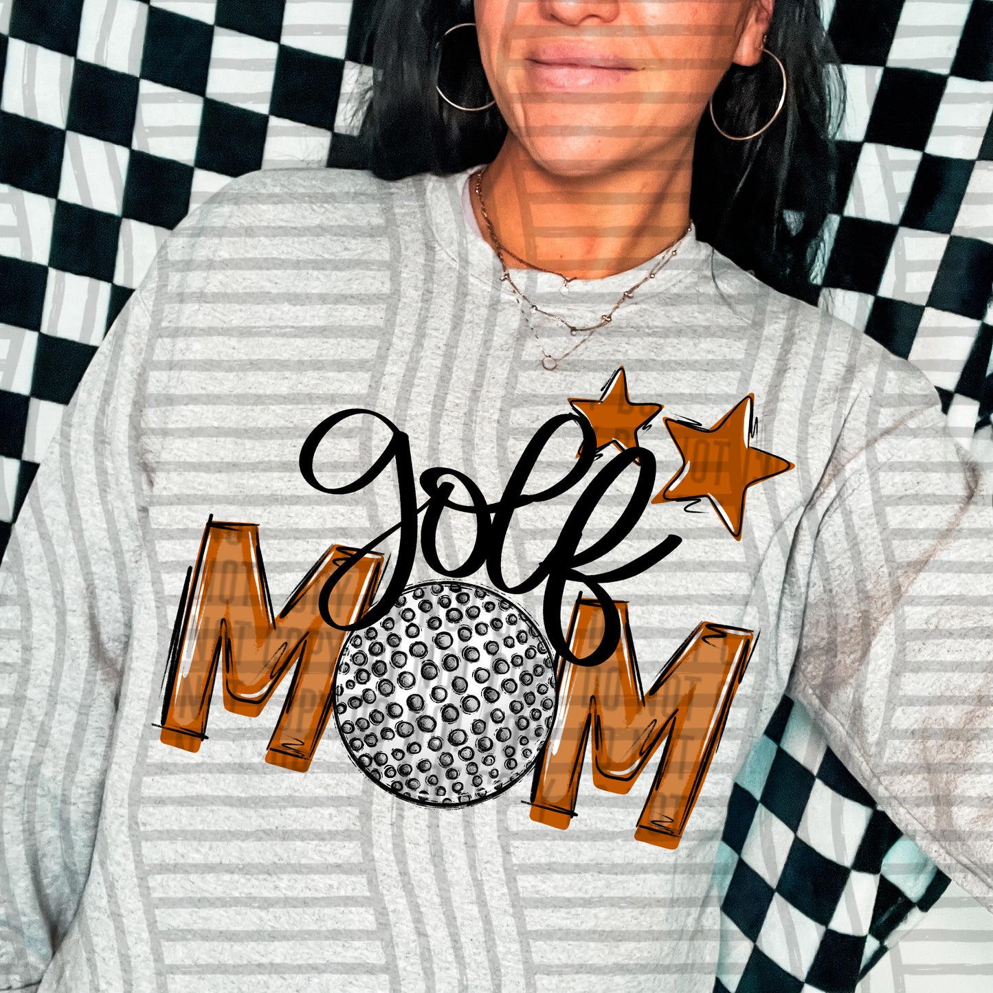 Golf Mom - Color Dropdown Digital Download 300DPI PNG FILE